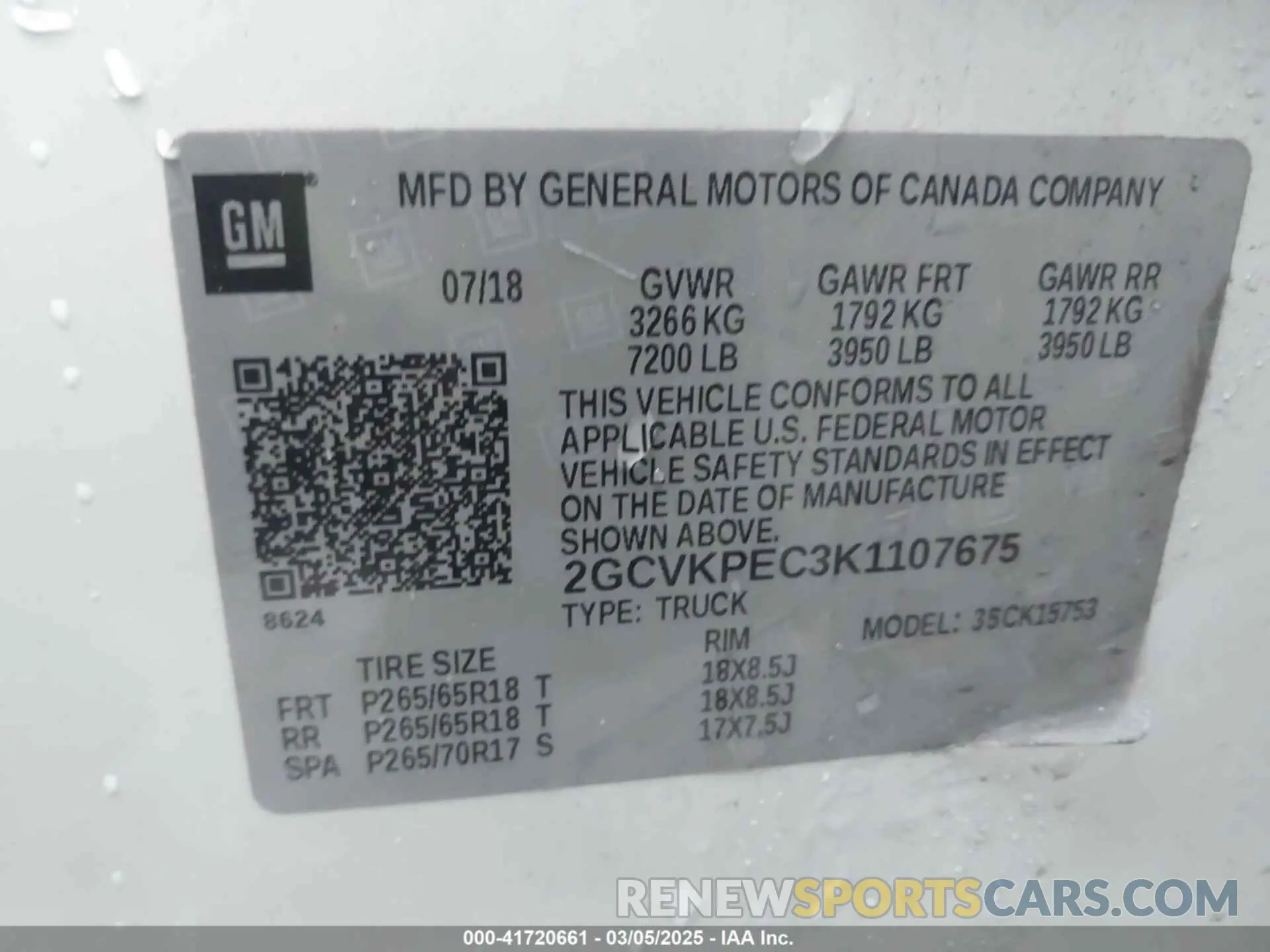 9 Photograph of a damaged car 2GCVKPEC3K1107675 CHEVROLET SILVERADO 1500 LD 2019