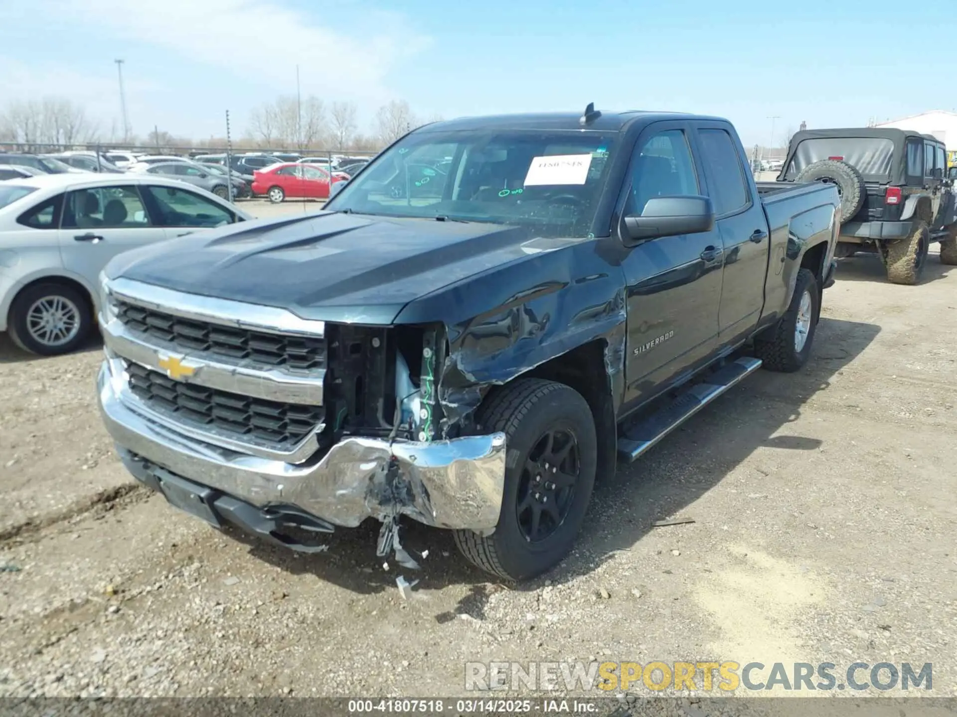 2 Photograph of a damaged car 2GCVKPEC4K1112416 CHEVROLET SILVERADO 1500 LD 2019