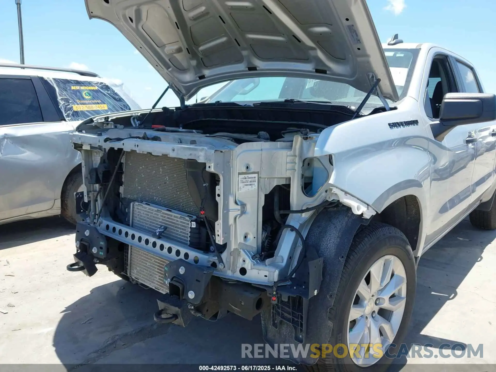 6 Photograph of a damaged car 1GCPWBEK0NZ221605 CHEVROLET SILVERADO 1500 LTD 2022