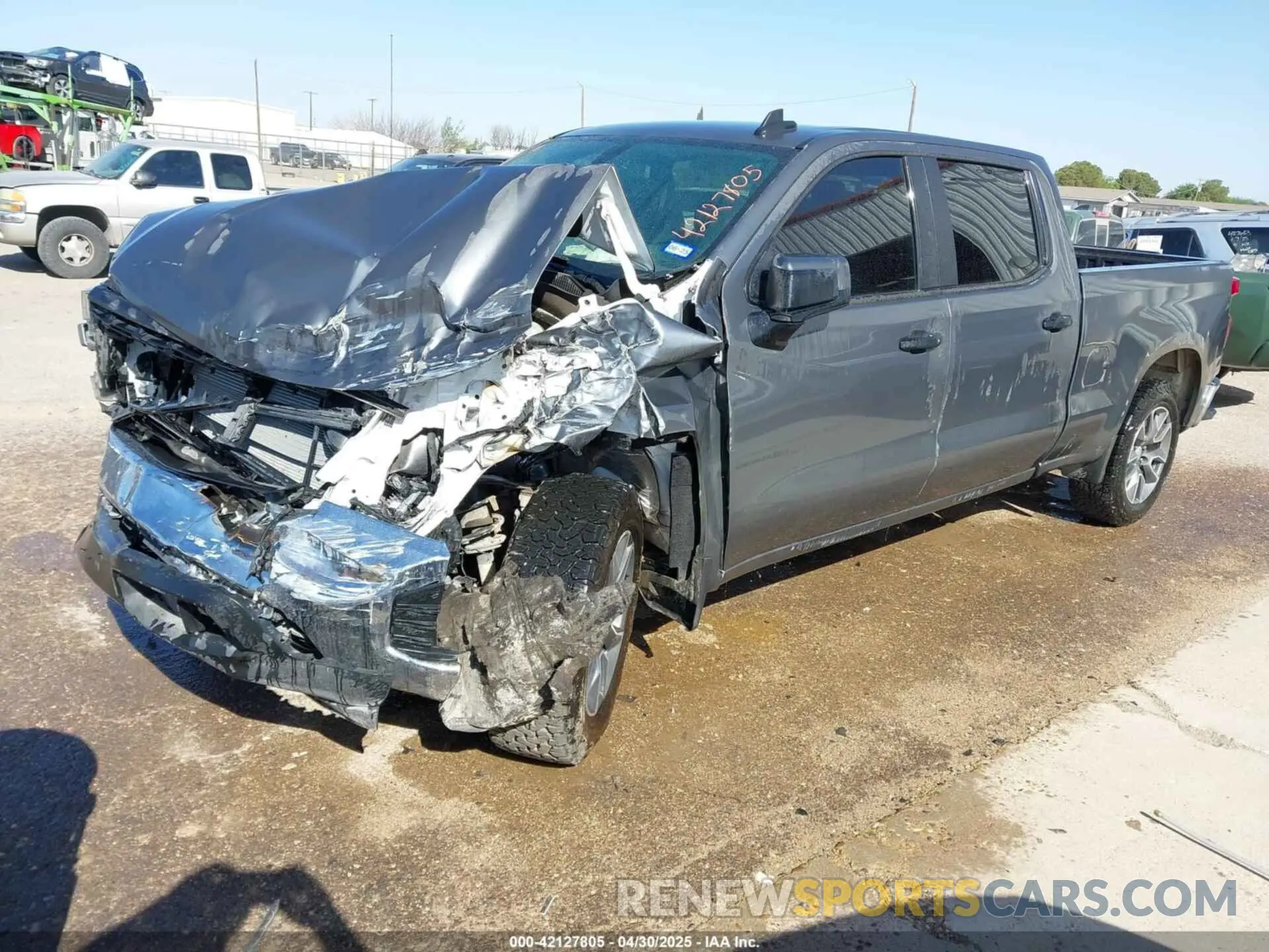 2 Photograph of a damaged car 1GCPWCED1NZ215139 CHEVROLET SILVERADO 1500 LTD 2022