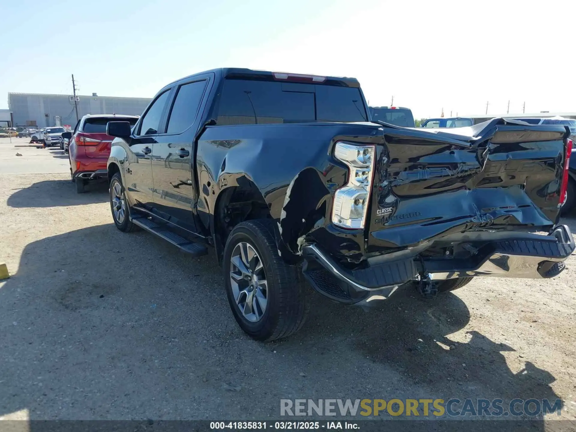 3 Фотография поврежденного автомобиля 1GCPWCED2NZ133159 CHEVROLET SILVERADO 1500 LTD 2022
