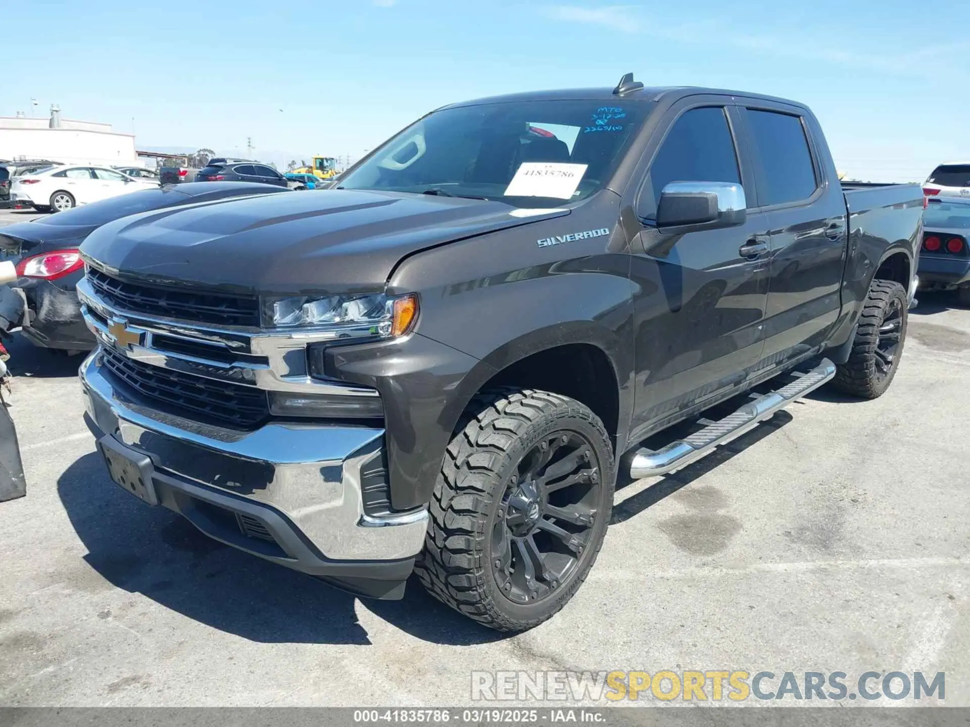 2 Photograph of a damaged car 1GCPWCED6NZ133780 CHEVROLET SILVERADO 1500 LTD 2022