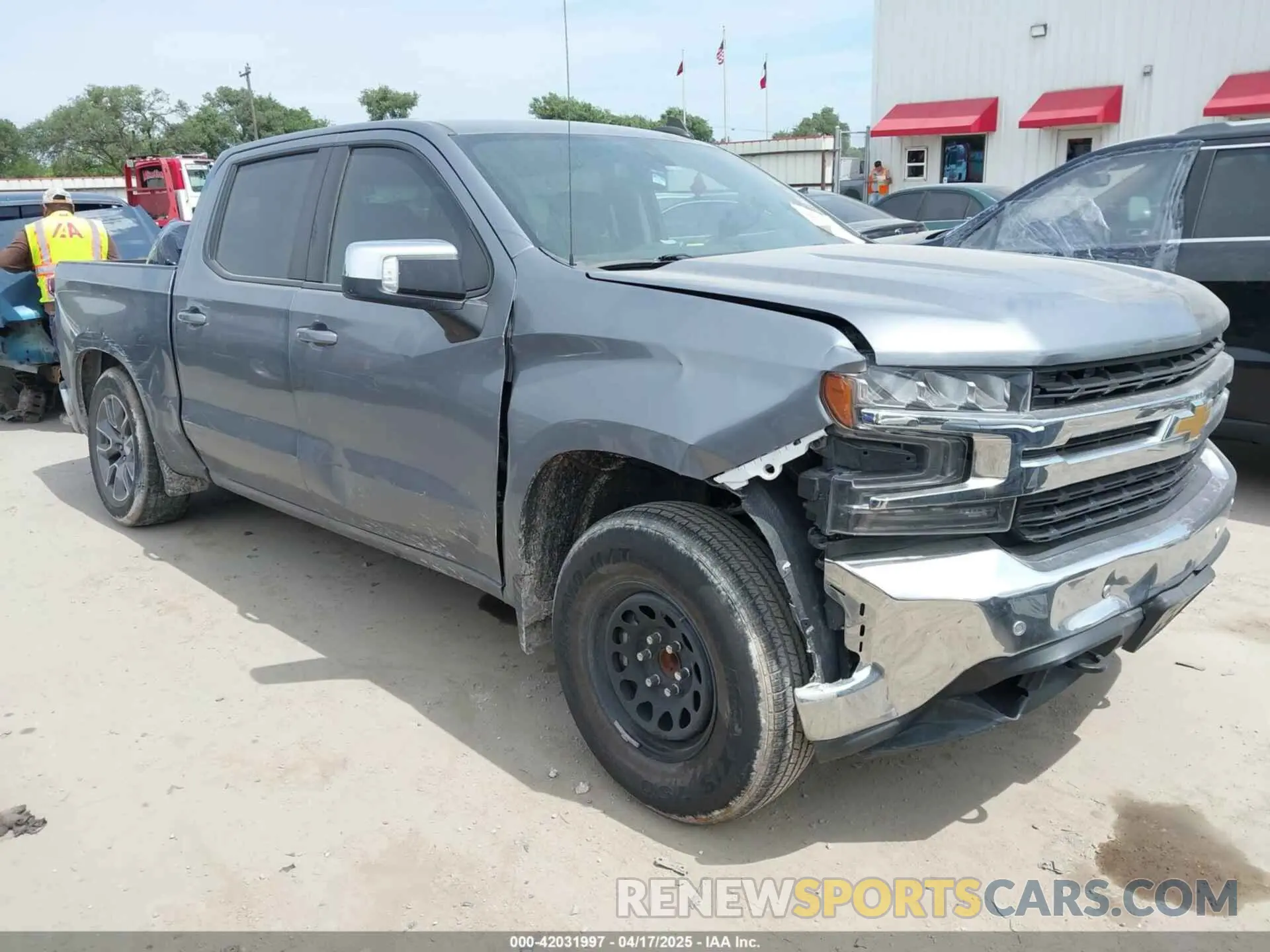 1 Photograph of a damaged car 1GCPWCED8NZ199182 CHEVROLET SILVERADO 1500 LTD 2022