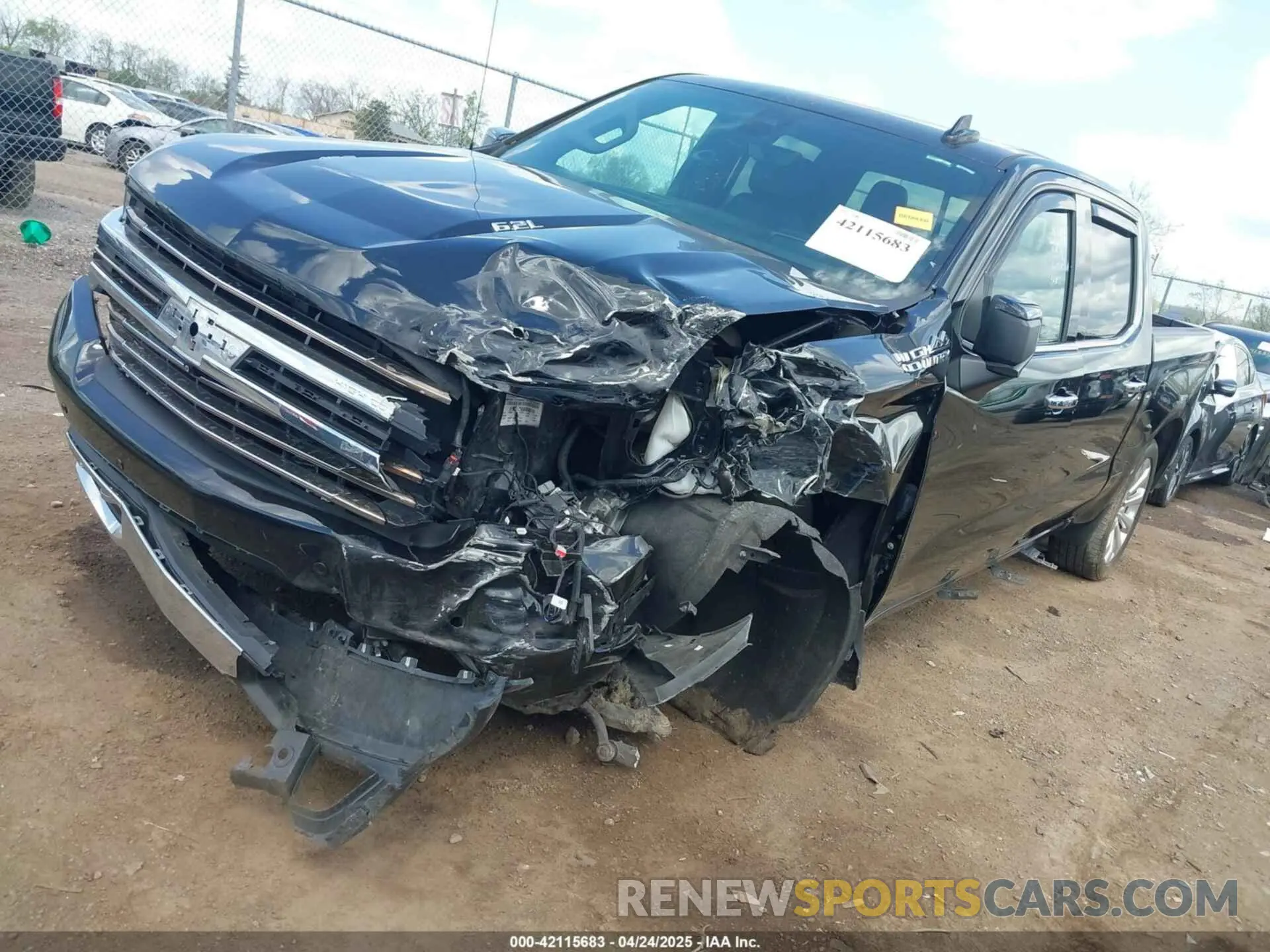 2 Фотография поврежденного автомобиля 1GCUYHEL9NZ126565 CHEVROLET SILVERADO 1500 LTD 2022