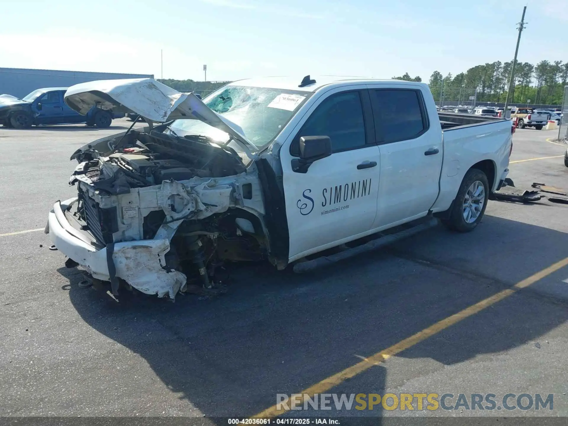 2 Photograph of a damaged car 3GCPWBEK9NG186210 CHEVROLET SILVERADO 1500 LTD 2022