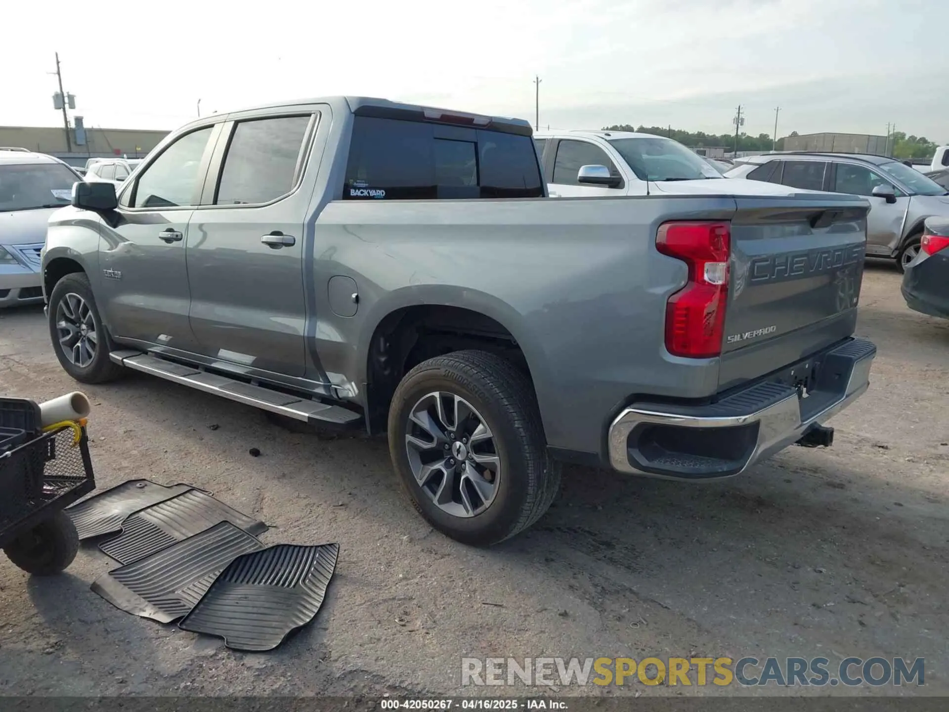 3 Photograph of a damaged car 3GCPWCED4NG132191 CHEVROLET SILVERADO 1500 LTD 2022