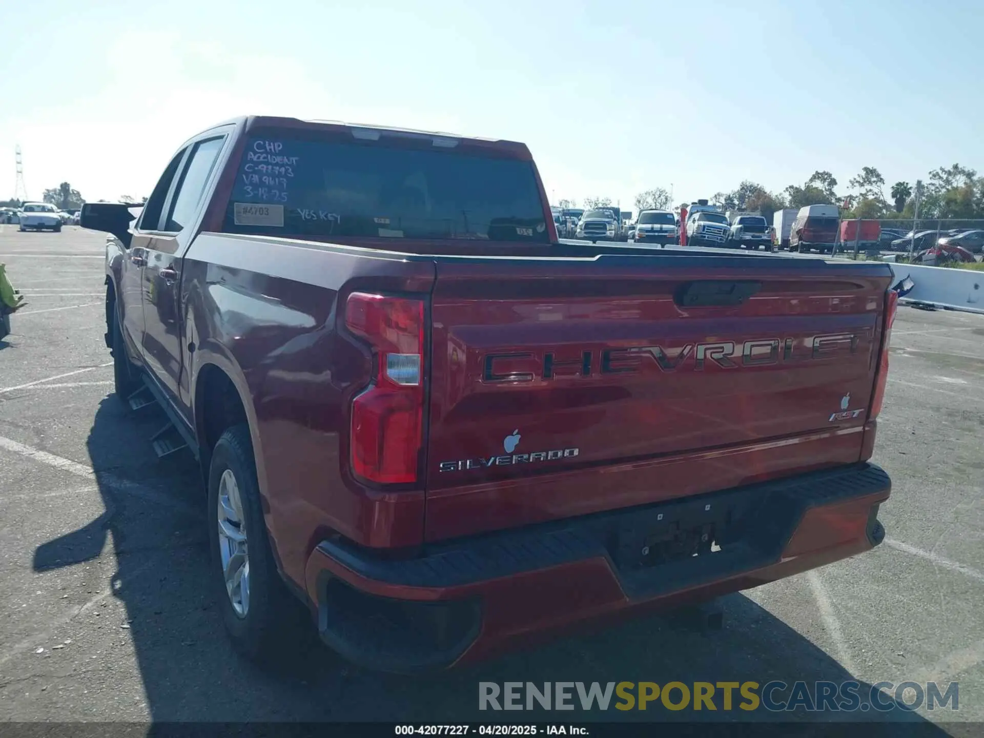 3 Фотография поврежденного автомобиля 3GCPWDED8NG179617 CHEVROLET SILVERADO 1500 LTD 2022