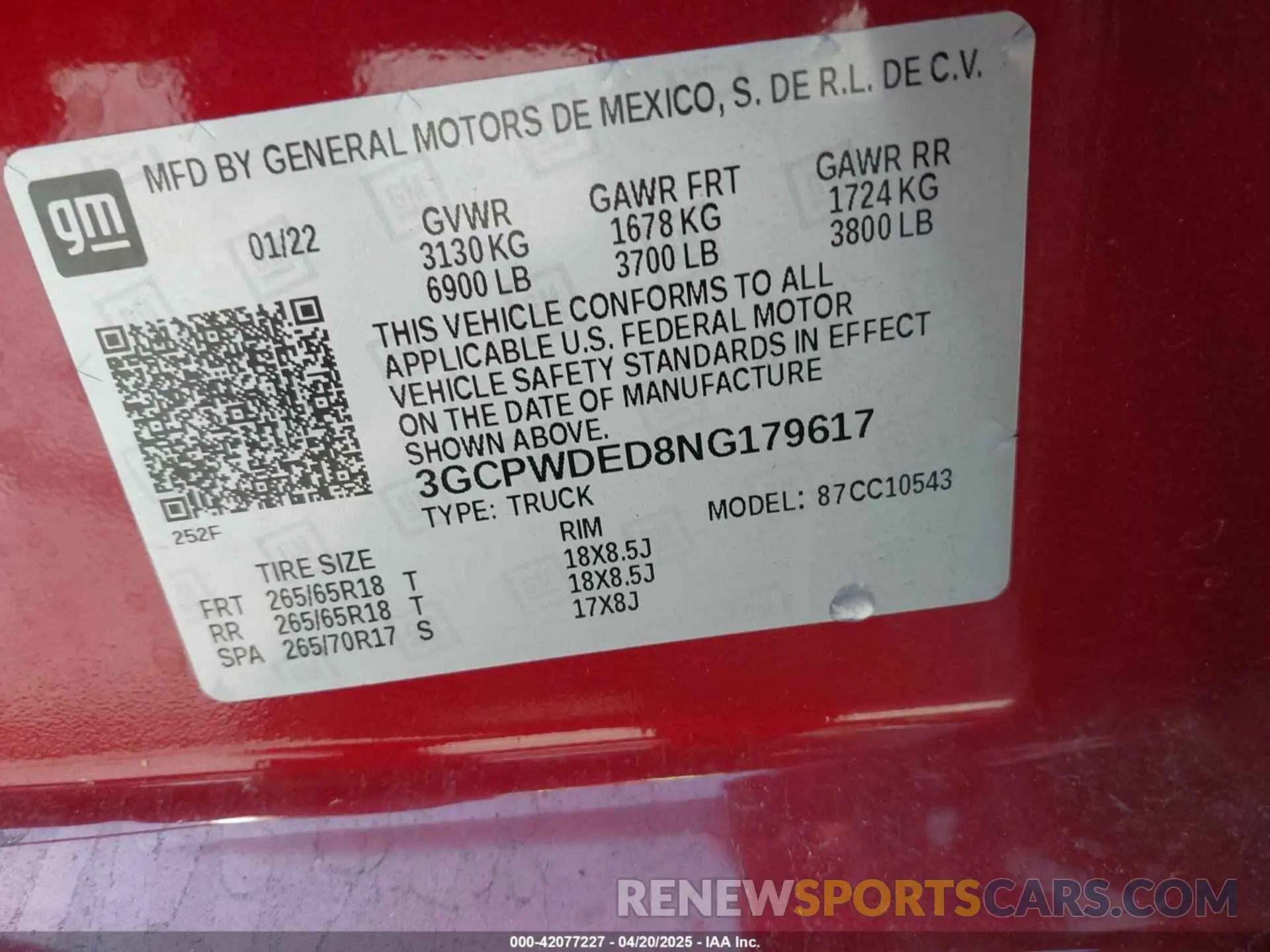 9 Фотография поврежденного автомобиля 3GCPWDED8NG179617 CHEVROLET SILVERADO 1500 LTD 2022