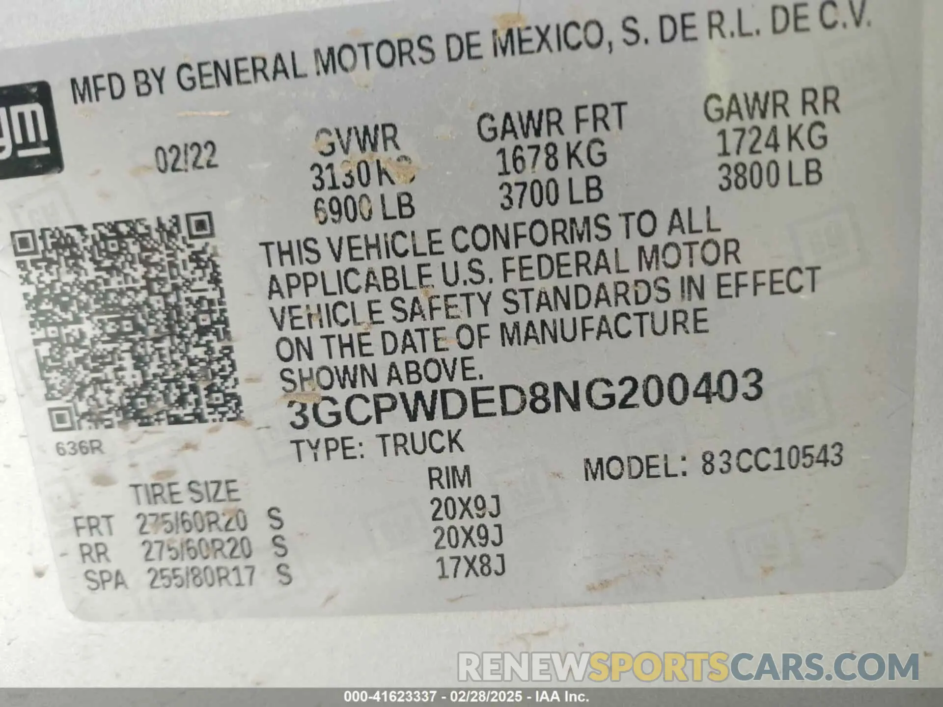 9 Photograph of a damaged car 3GCPWDED8NG200403 CHEVROLET SILVERADO 1500 LTD 2022