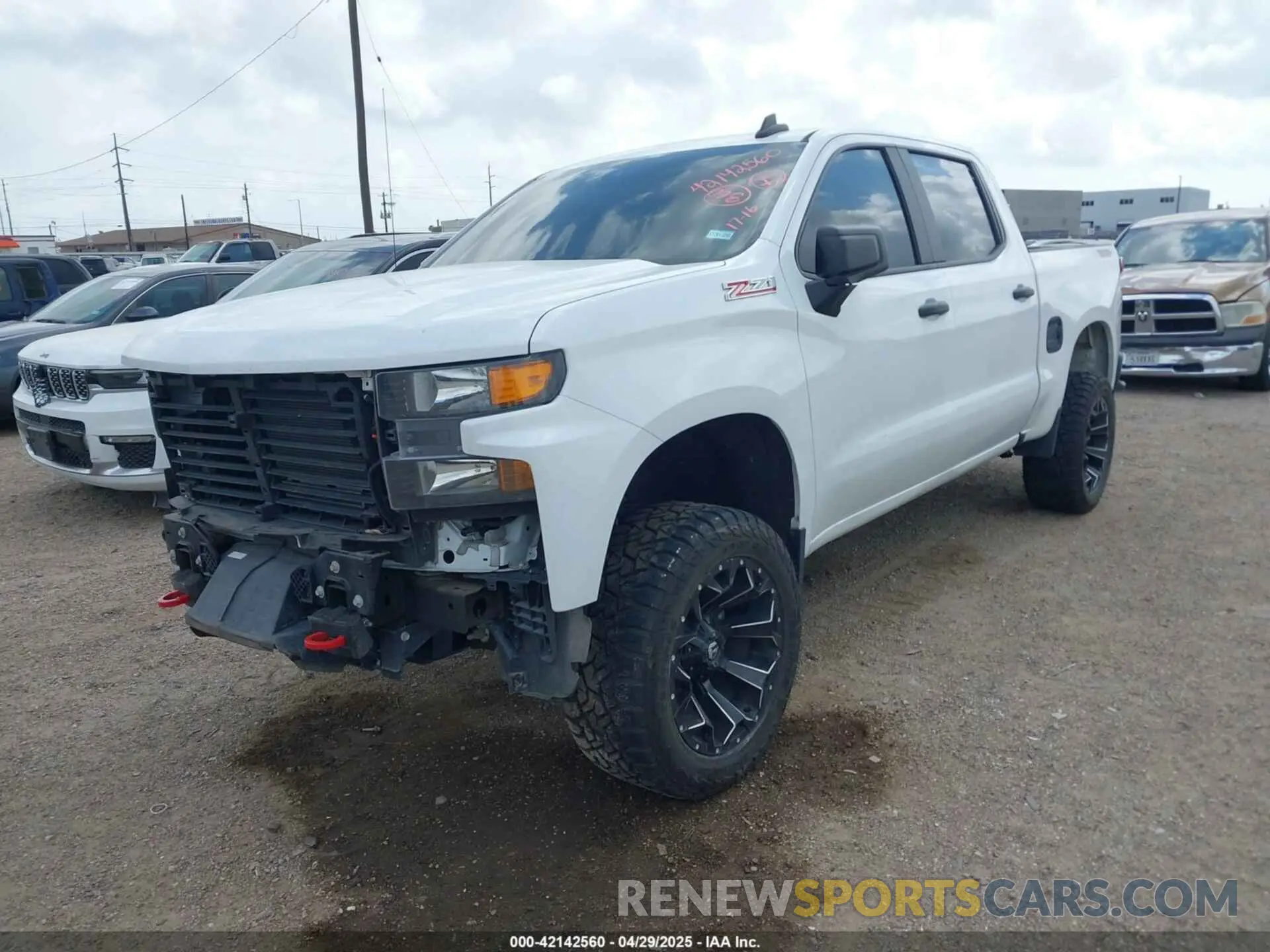 2 Фотография поврежденного автомобиля 3GCPYCEK6NG139927 CHEVROLET SILVERADO 1500 LTD 2022