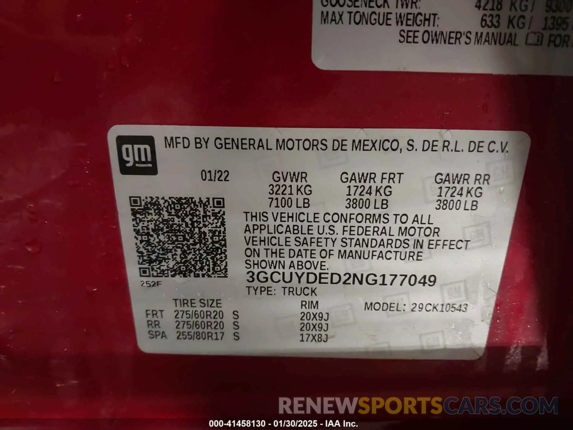 9 Photograph of a damaged car 3GCUYDED2NG177049 CHEVROLET SILVERADO 1500 LTD 2022