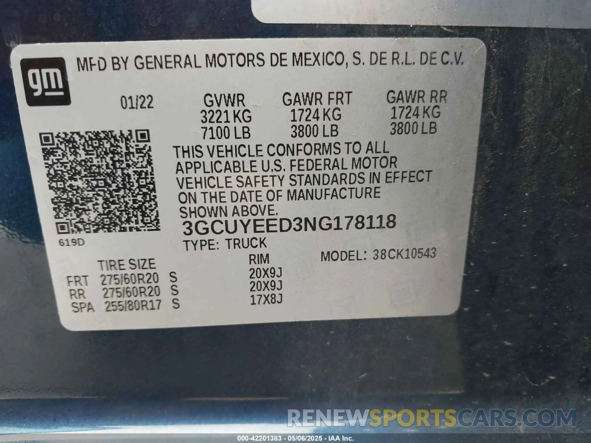 9 Photograph of a damaged car 3GCUYEED3NG178118 CHEVROLET SILVERADO 1500 LTD 2022