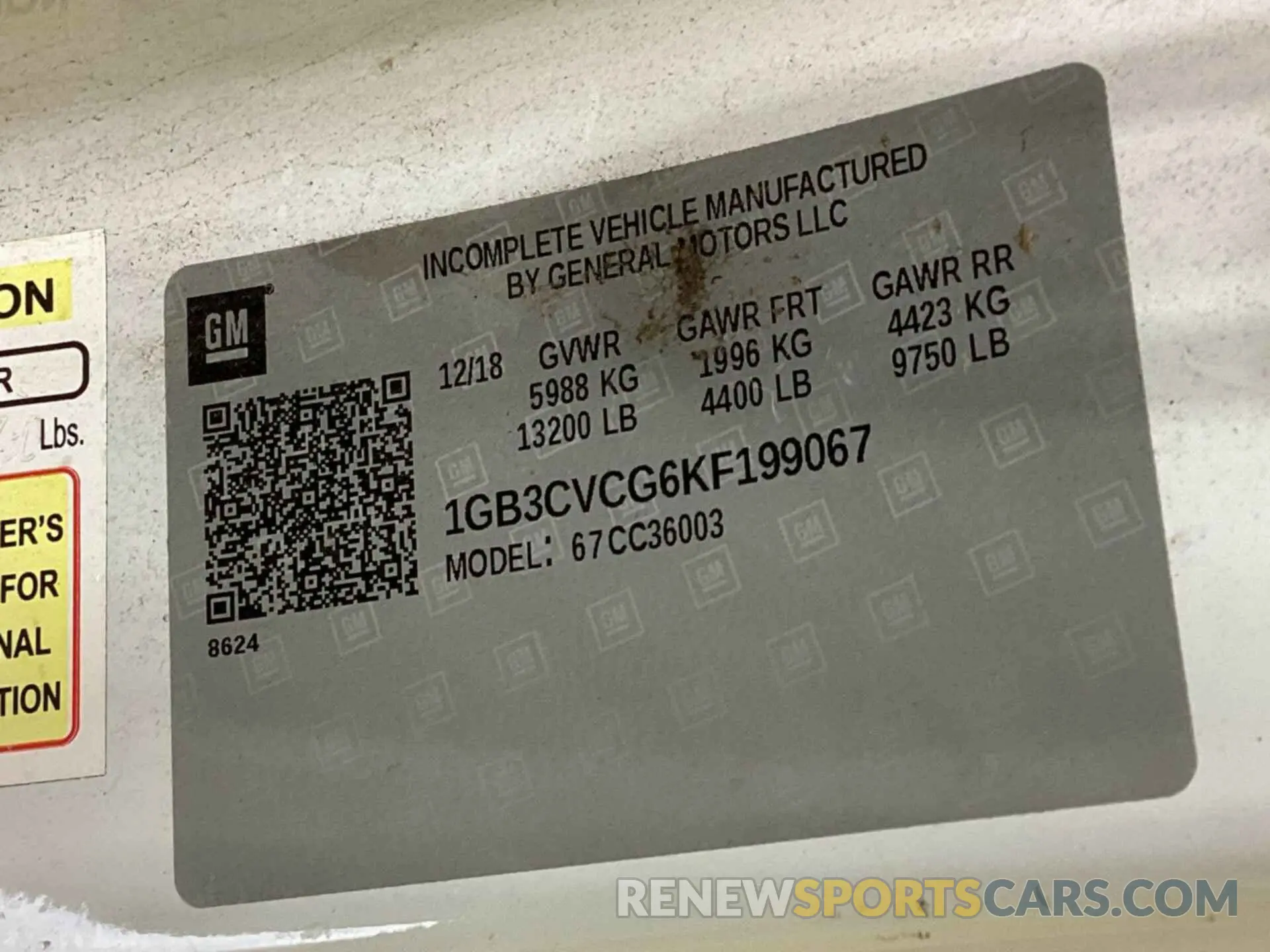 23 Photograph of a damaged car 1GB3CVCG6KF199067 CHEVROLET SILVERADO 2019
