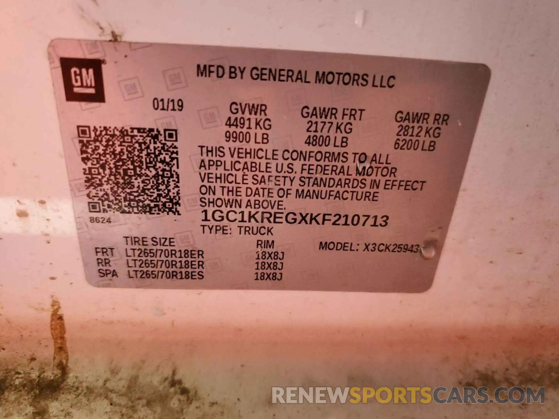 9 Photograph of a damaged car 1GC1KREGXKF210713 CHEVROLET SILVERADO 2019