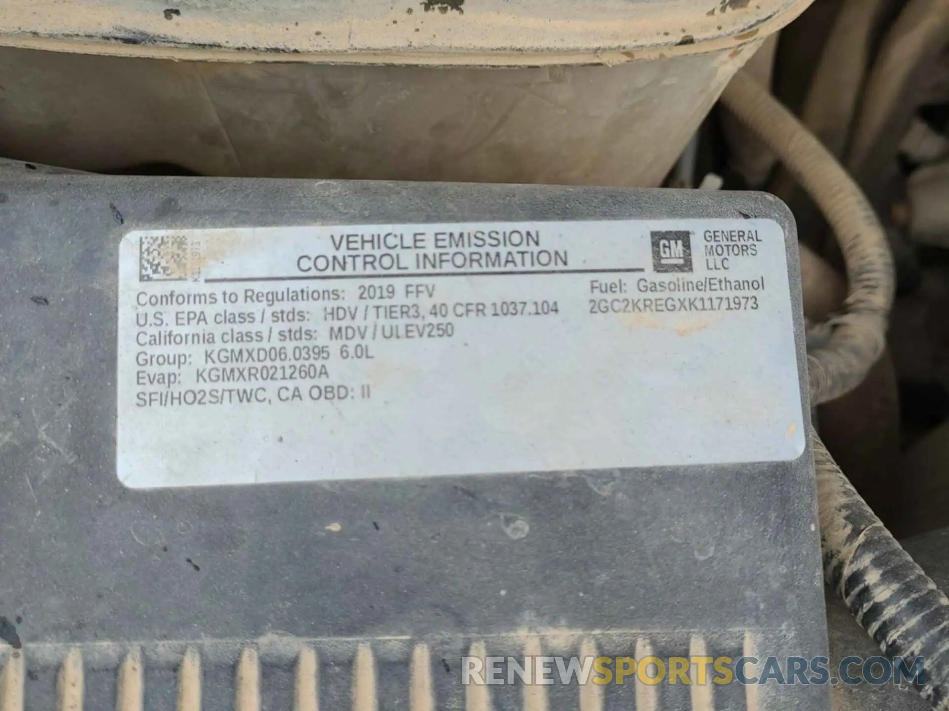 6 Photograph of a damaged car 2GC2KREGXK1171973 CHEVROLET SILVERADO 2019
