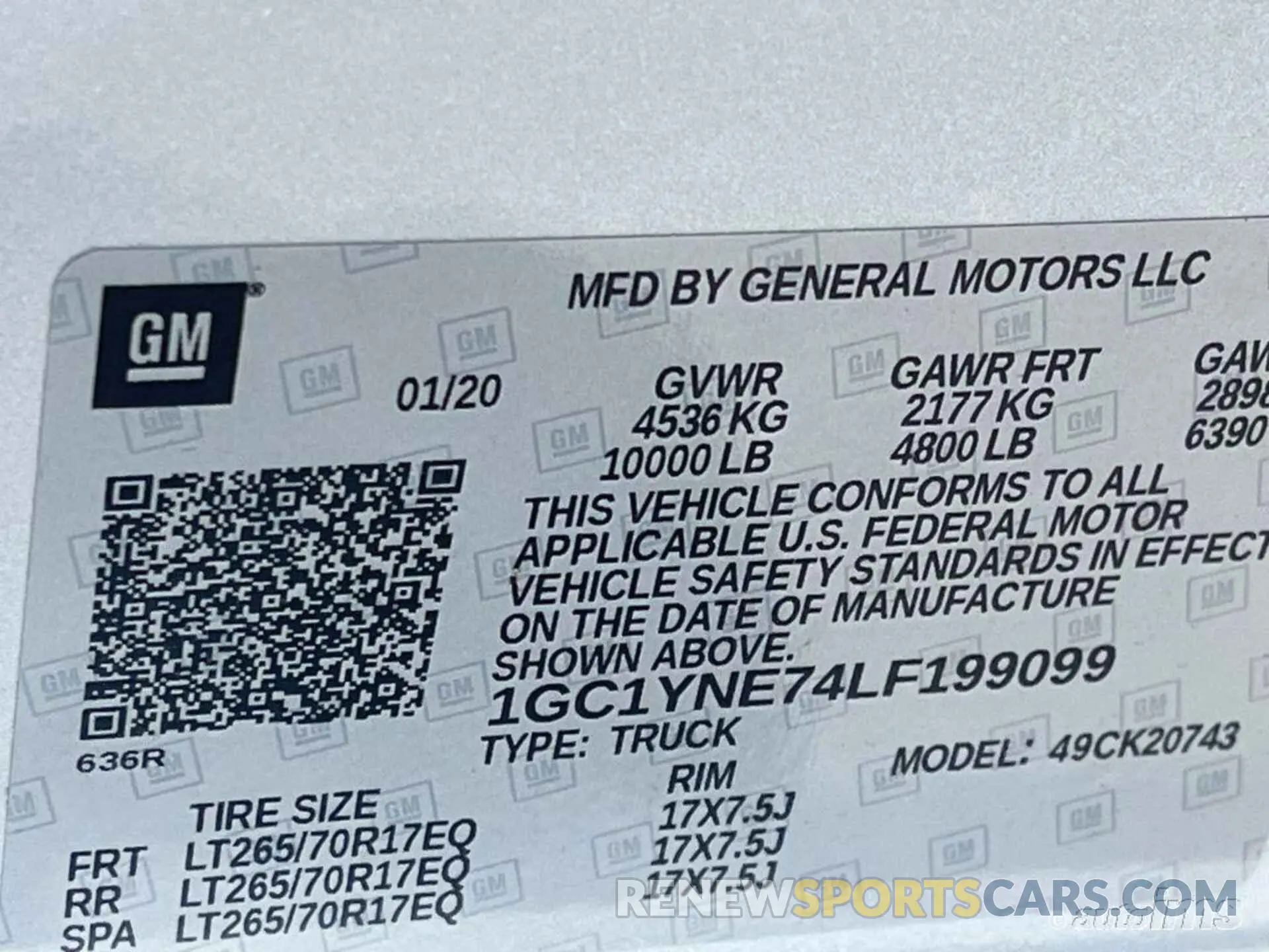 2 Photograph of a damaged car 1GC1YNE74LF199099 CHEVROLET SILVERADO 2020