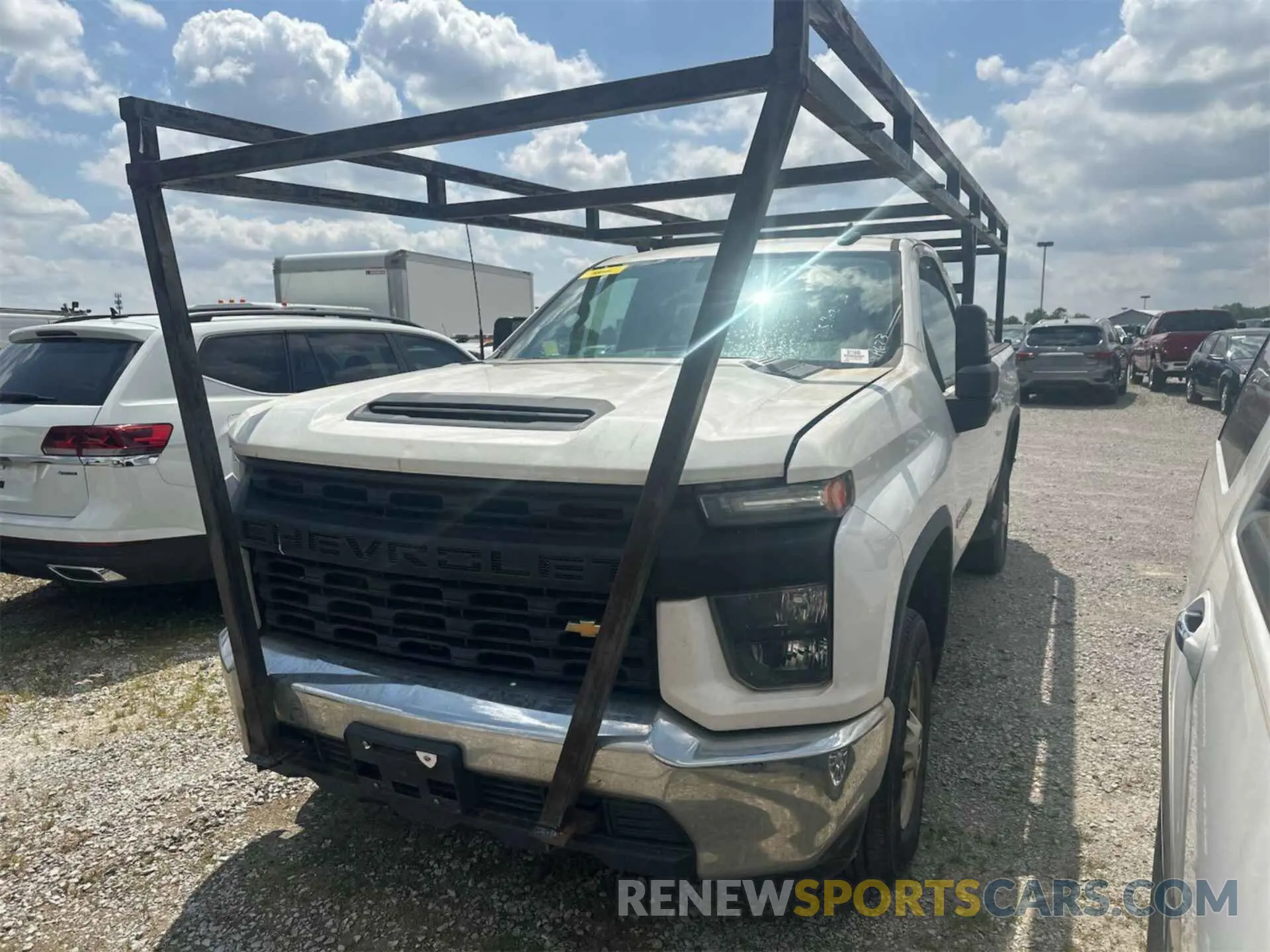 3 Photograph of a damaged car 1GC0WLE7XMF273620 CHEVROLET SILVERADO 2021