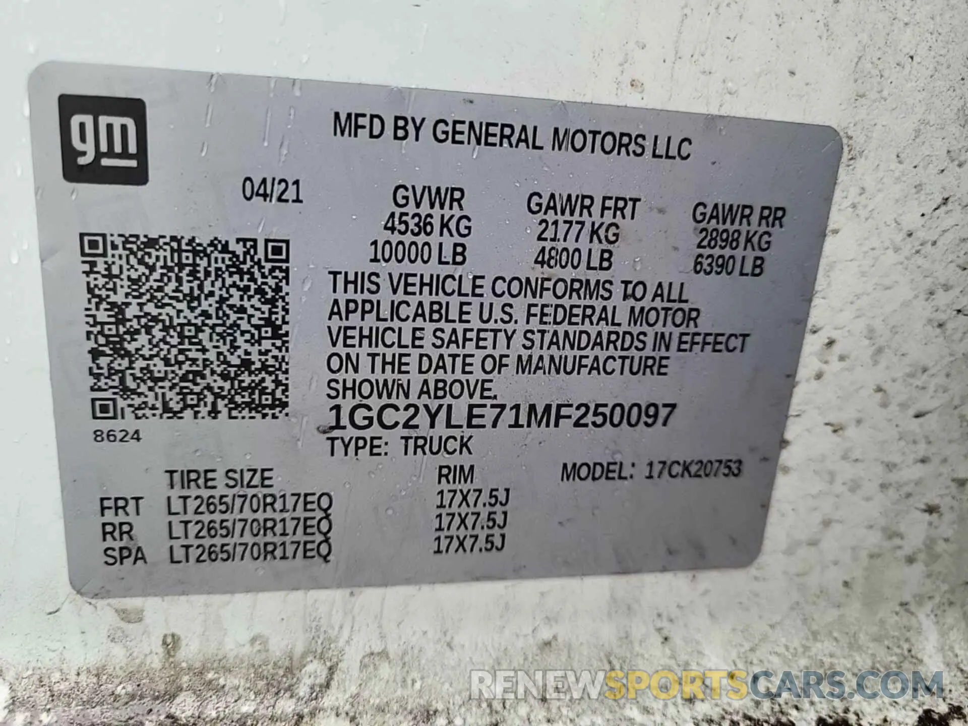 14 Фотография поврежденного автомобиля 1GC2YLE71MF250097 CHEVROLET SILVERADO 2021