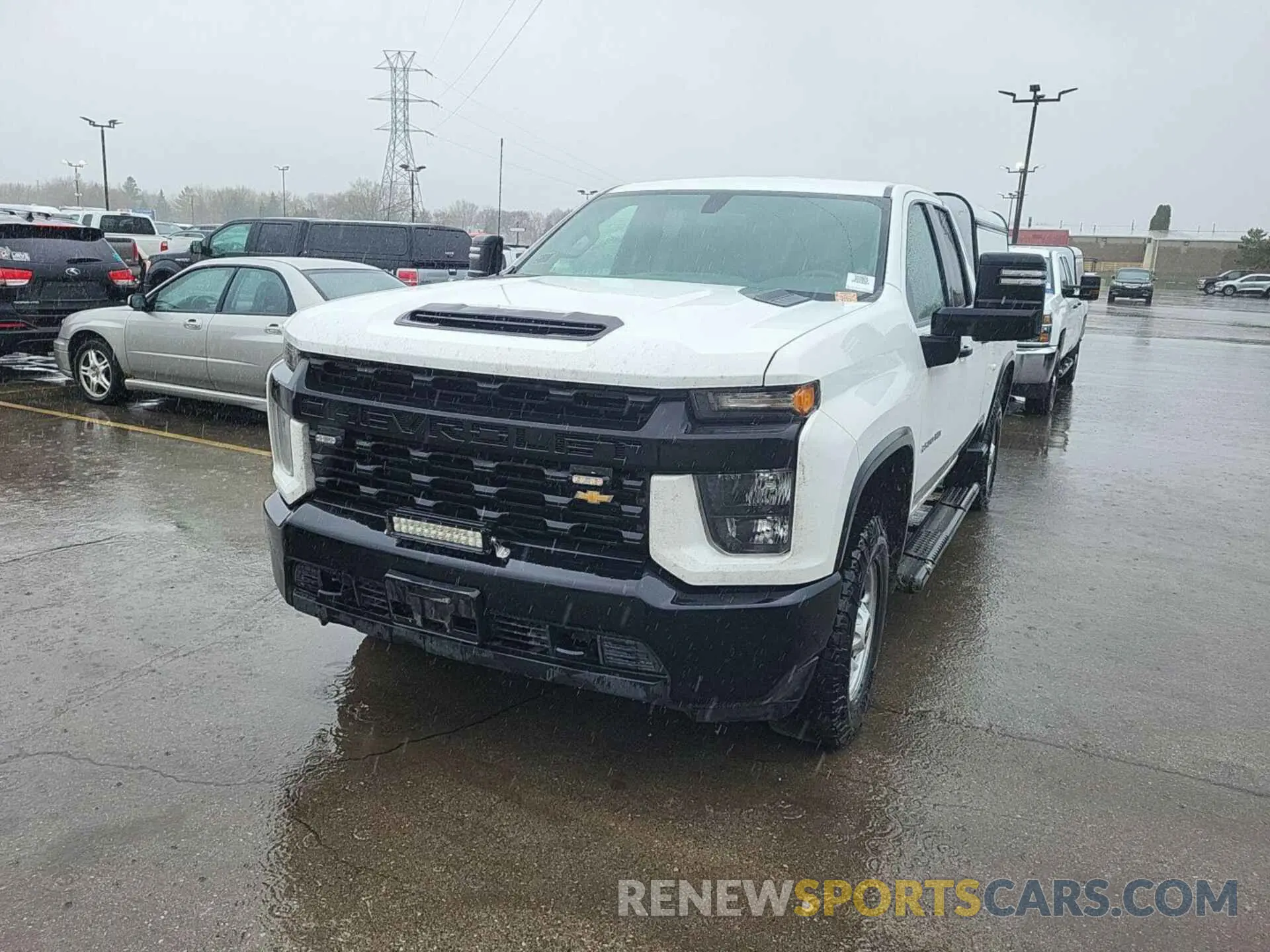 8 Фотография поврежденного автомобиля 1GC2YLE71MF250097 CHEVROLET SILVERADO 2021