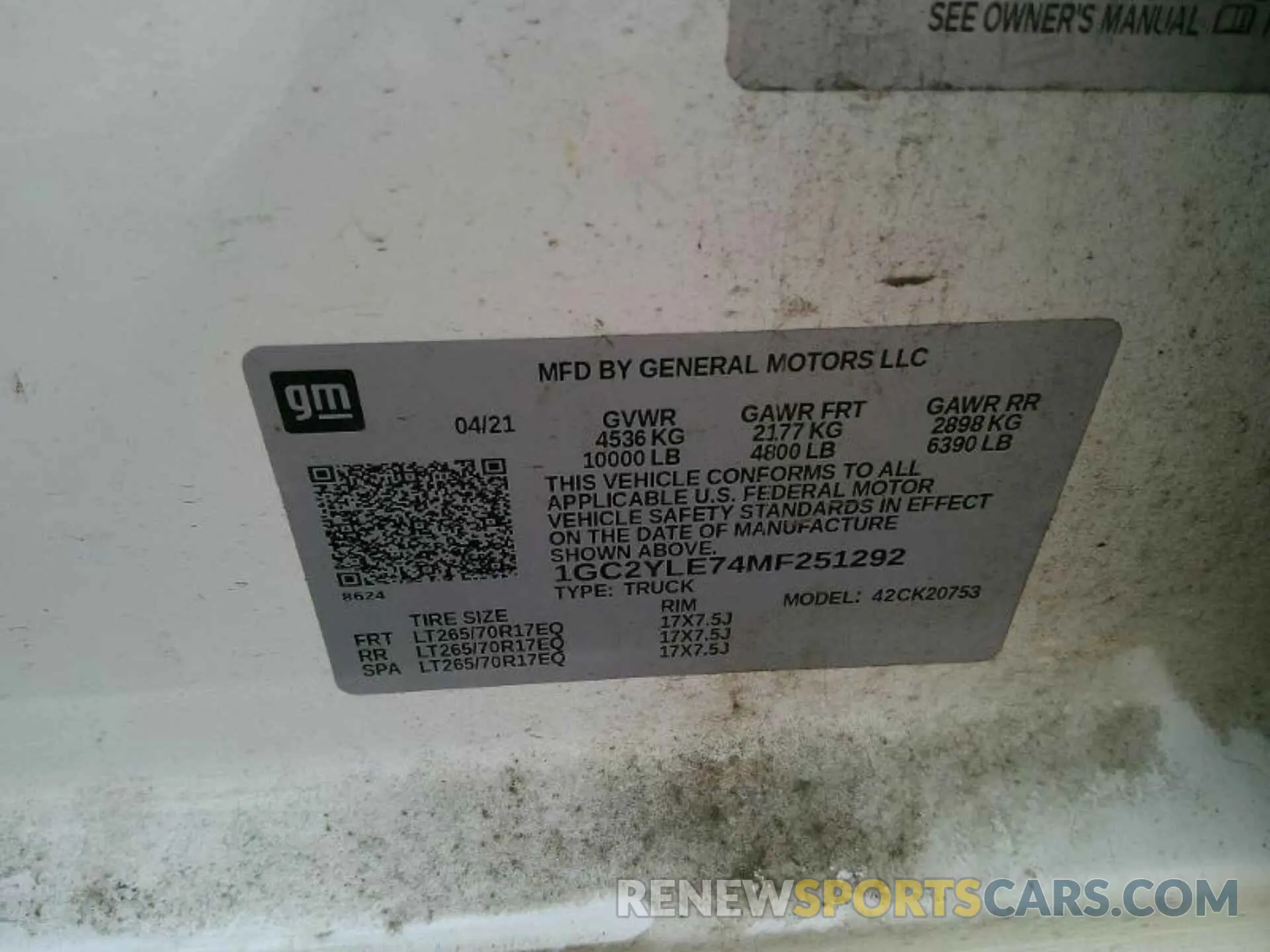 4 Фотография поврежденного автомобиля 1GC2YLE74MF251292 CHEVROLET SILVERADO 2021
