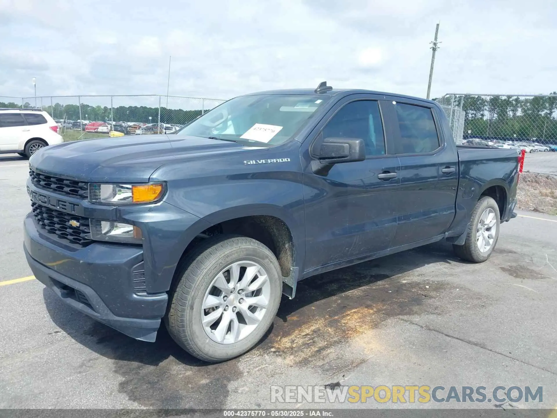 2 Photograph of a damaged car 1GCPWBEK2MZ242597 CHEVROLET SILVERADO 2021