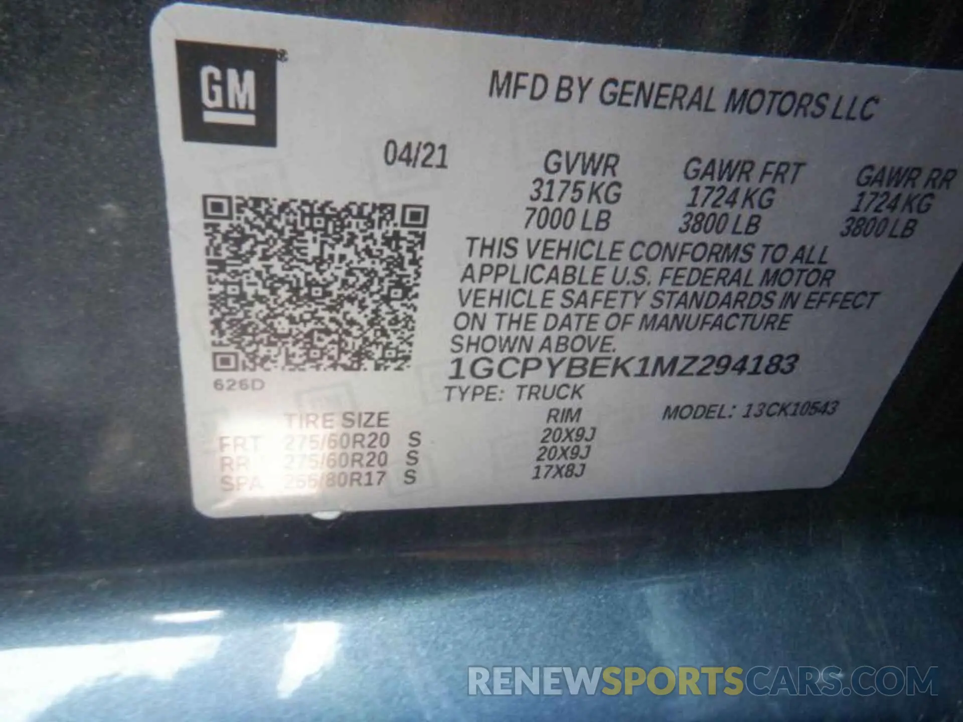 19 Photograph of a damaged car 1GCPYBEK1MZ294183 CHEVROLET SILVERADO 2021