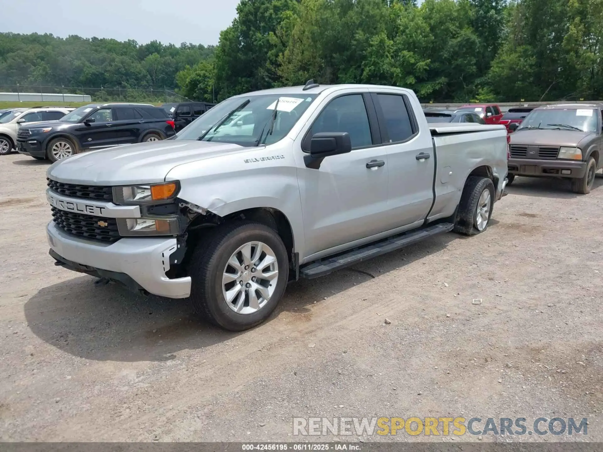 2 Photograph of a damaged car 1GCRWBEH2MZ105480 CHEVROLET SILVERADO 2021