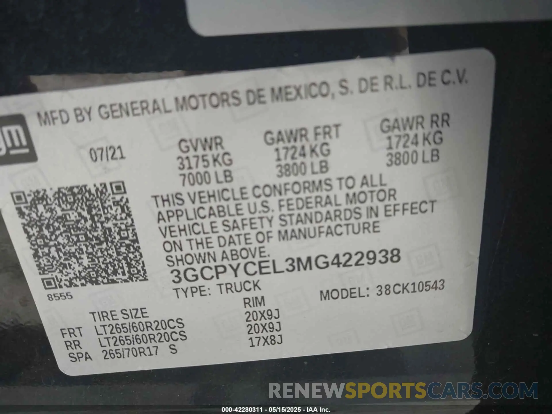 9 Фотография поврежденного автомобиля 3GCPYCEL3MG422938 CHEVROLET SILVERADO 2021