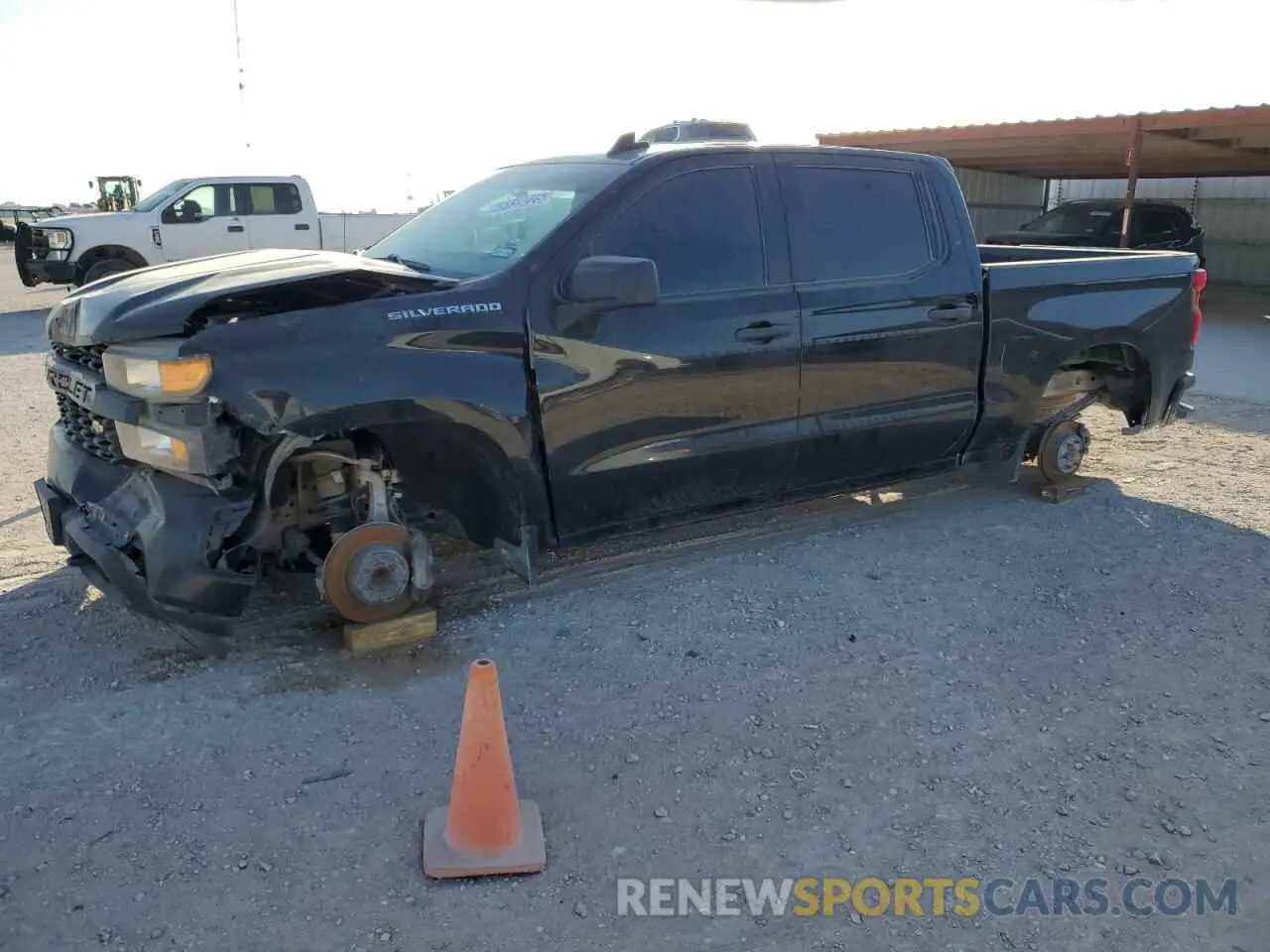 1 Photograph of a damaged car 1GCPWBEK4NZ140493 CHEVROLET SILVERADO 2022