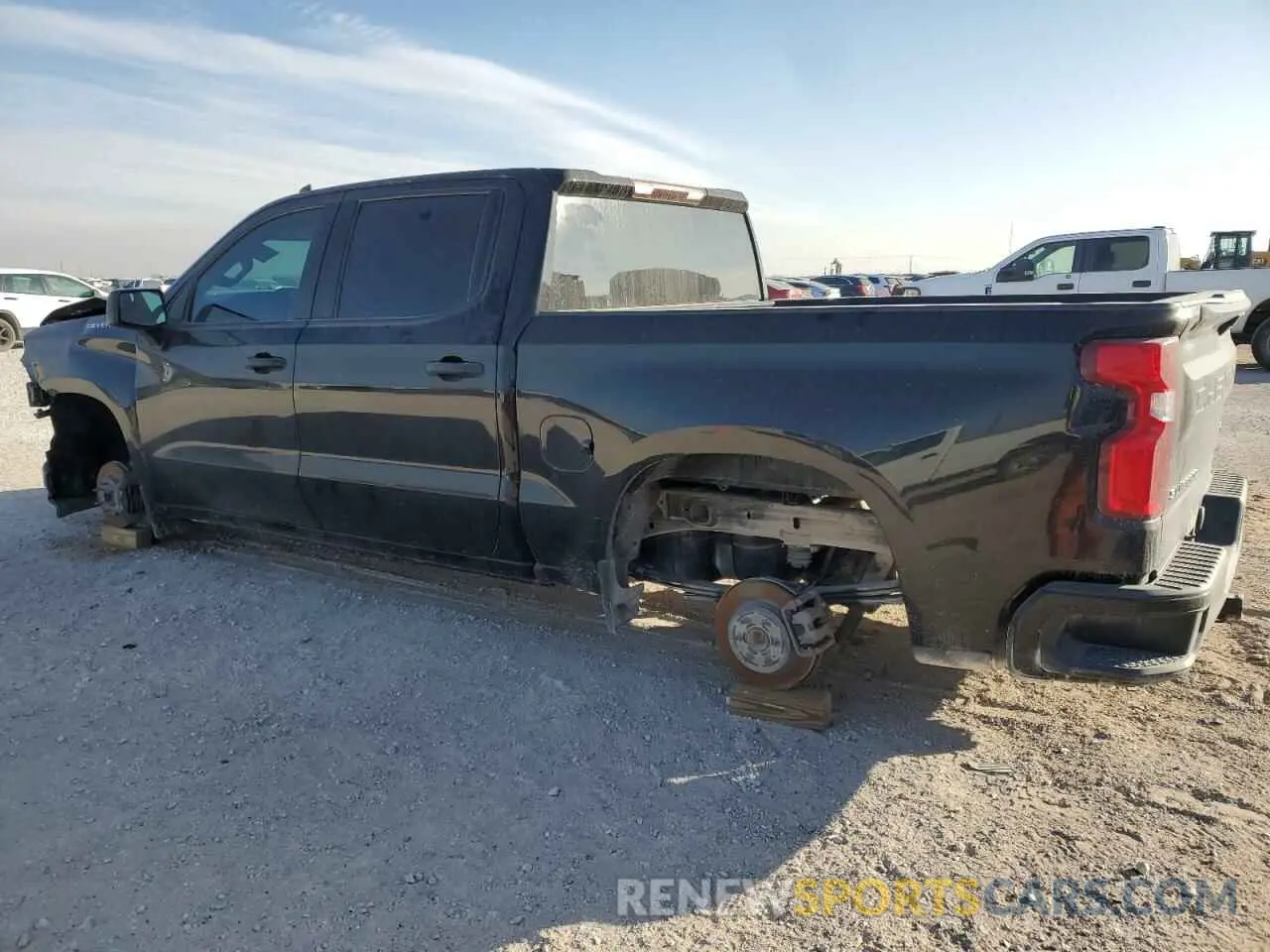 2 Photograph of a damaged car 1GCPWBEK4NZ140493 CHEVROLET SILVERADO 2022