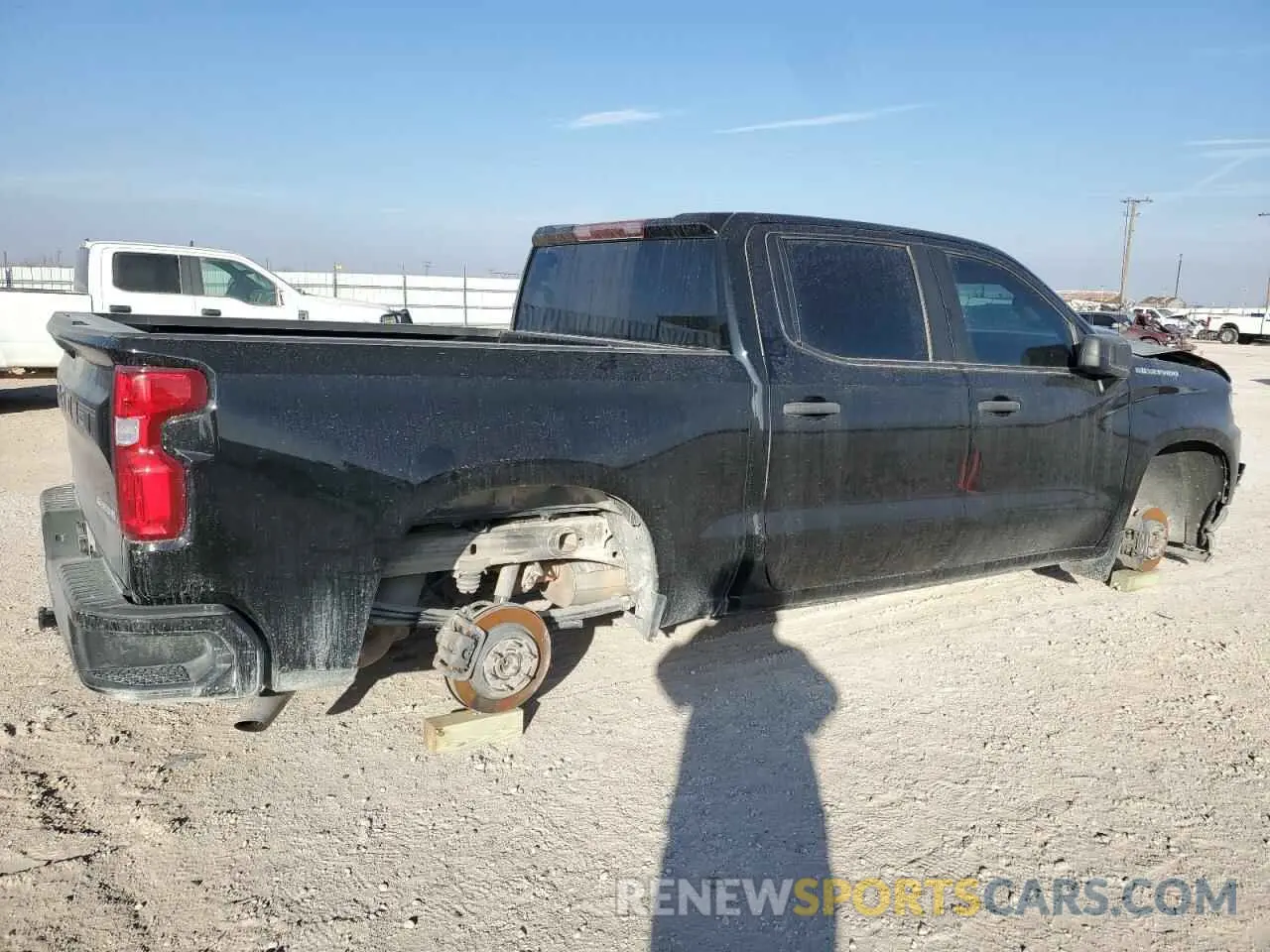 3 Photograph of a damaged car 1GCPWBEK4NZ140493 CHEVROLET SILVERADO 2022