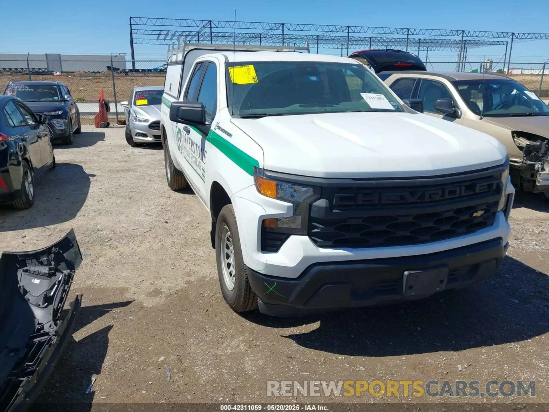 1 Photograph of a damaged car 1GCRAAEK4PZ148744 CHEVROLET SILVERADO 2023