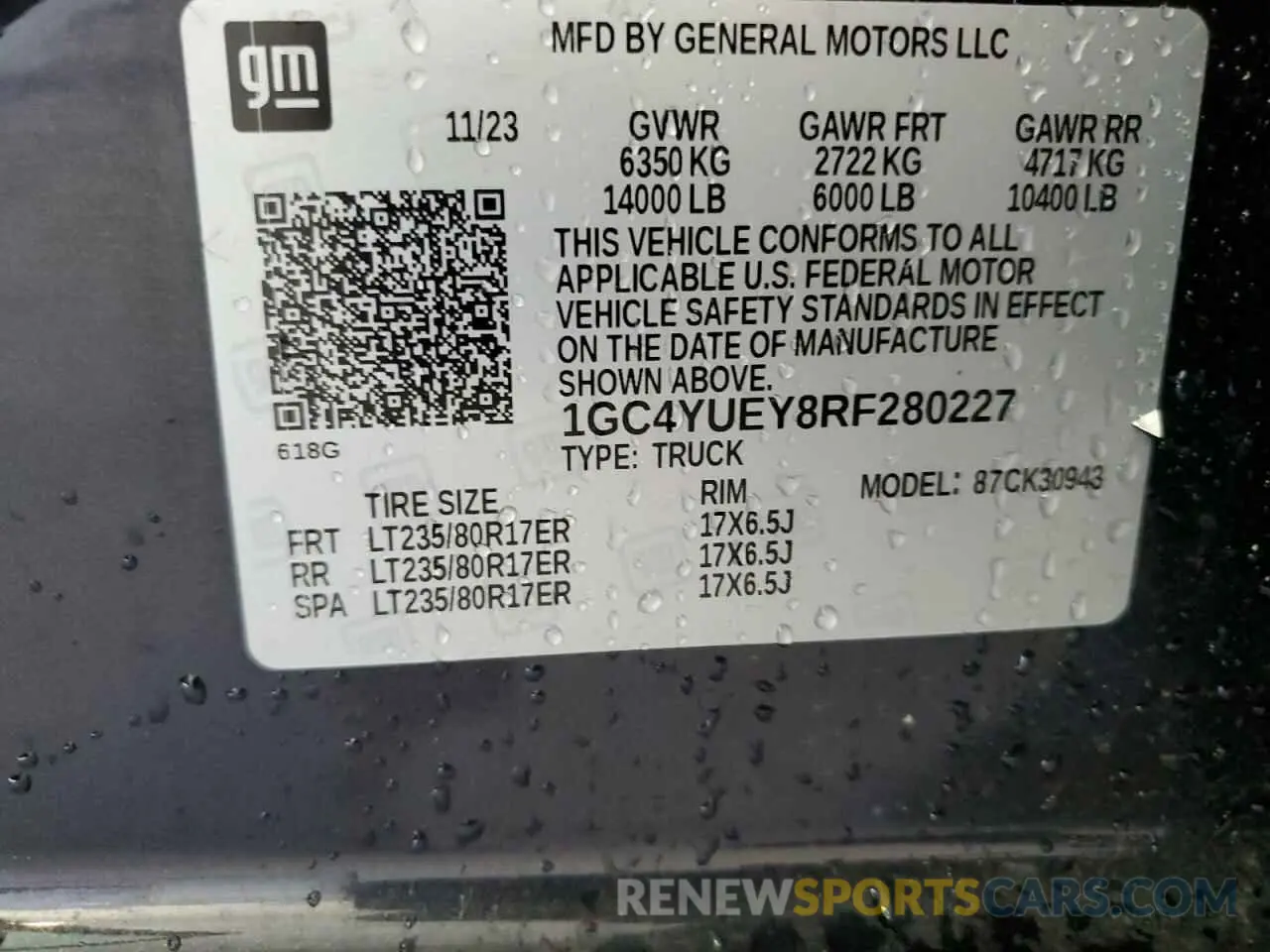 13 Фотография поврежденного автомобиля 1GC4YUEY8RF280227 CHEVROLET SILVERADO 2024