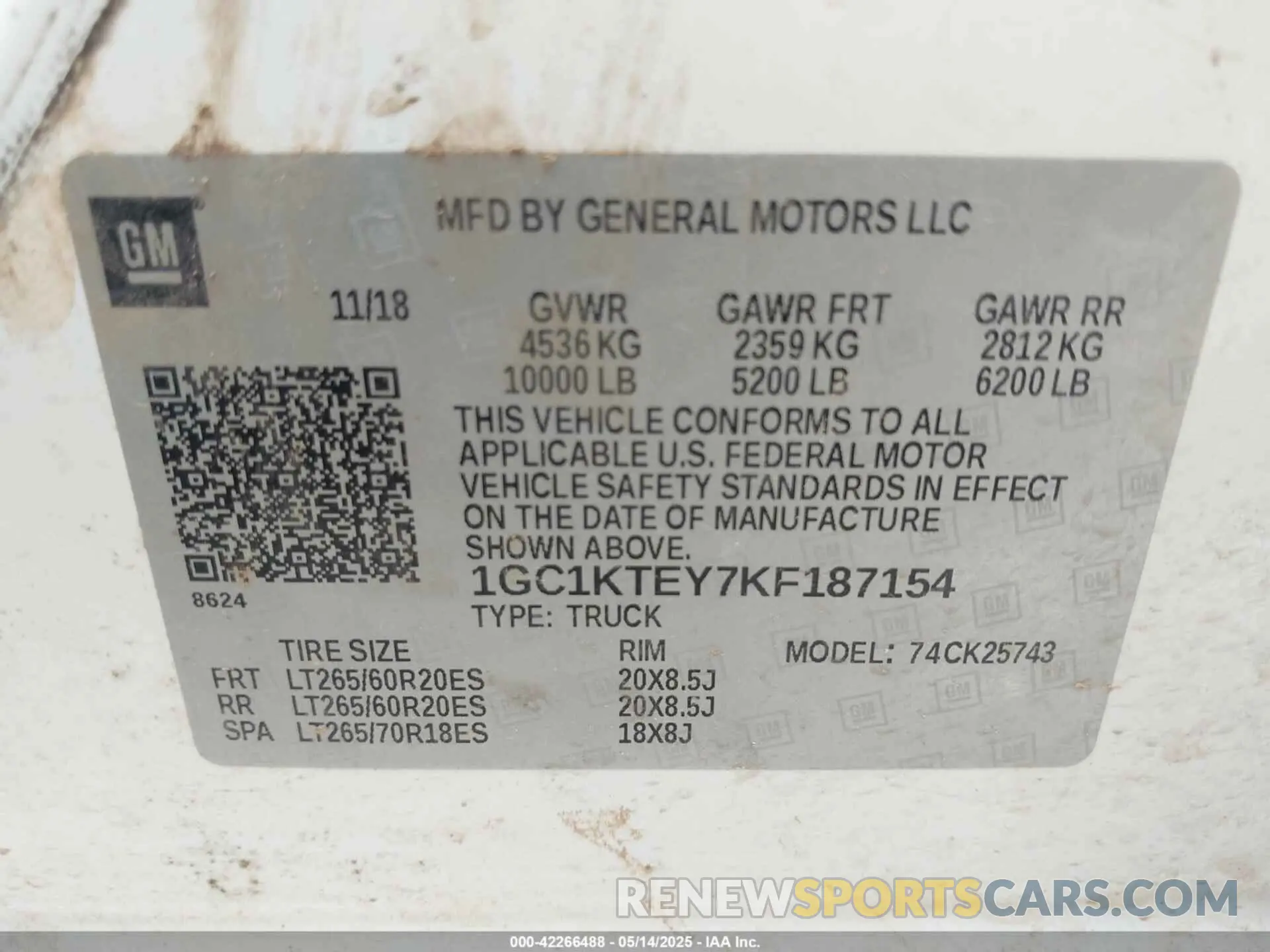 9 Photograph of a damaged car 1GC1KTEY7KF187154 CHEVROLET SILVERADO 2500HD 2019