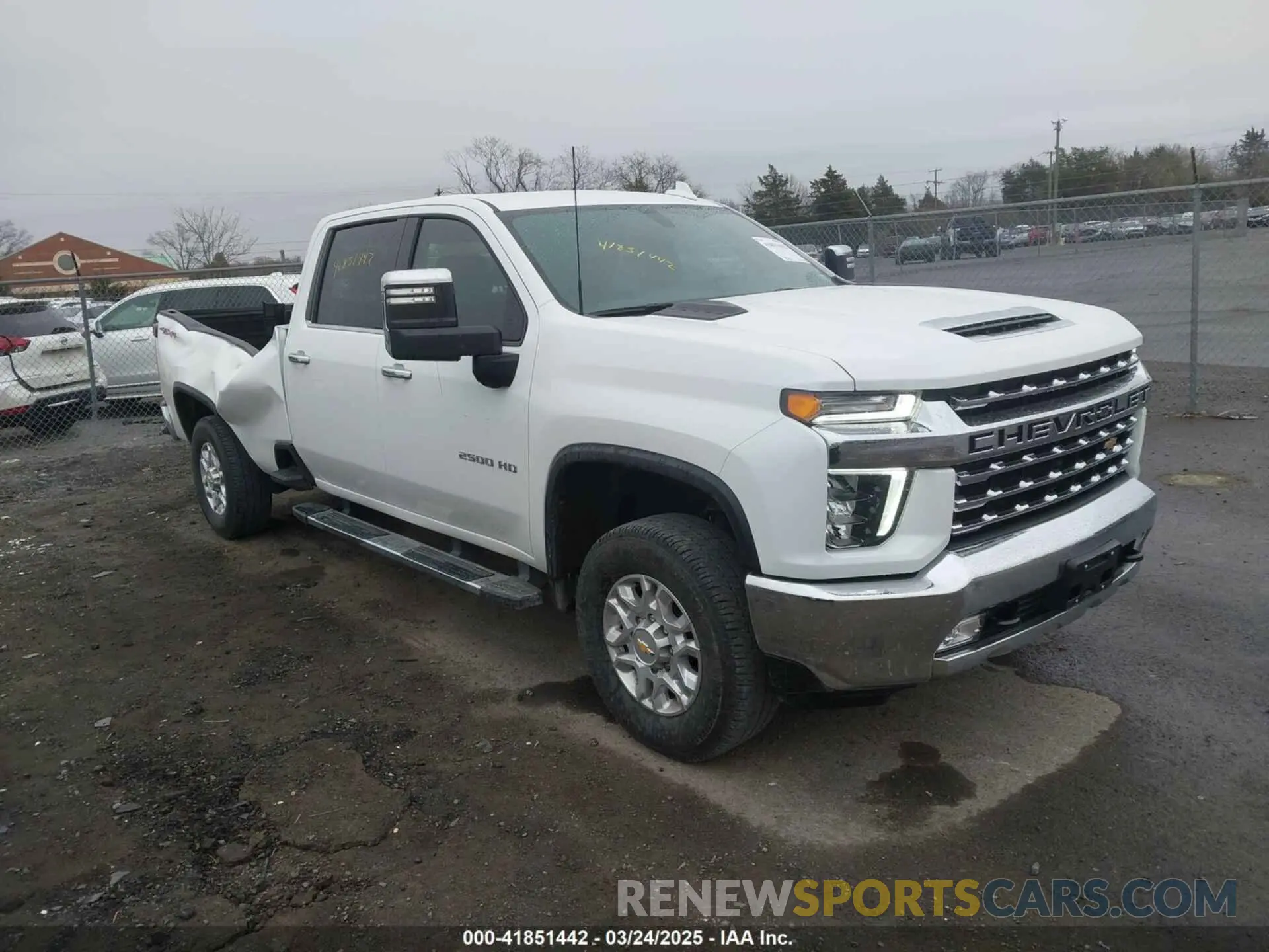 1 Photograph of a damaged car 1GC4YPE70MF189938 CHEVROLET SILVERADO 2500HD 2021