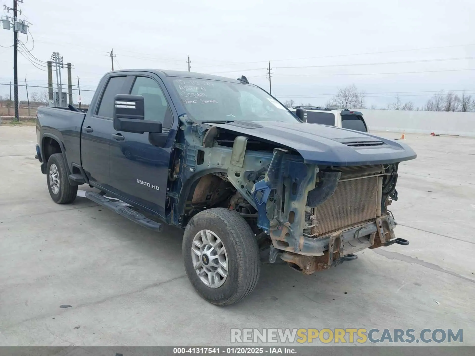 1 Photograph of a damaged car 1GC5YLE76MF132656 CHEVROLET SILVERADO 2500HD 2021