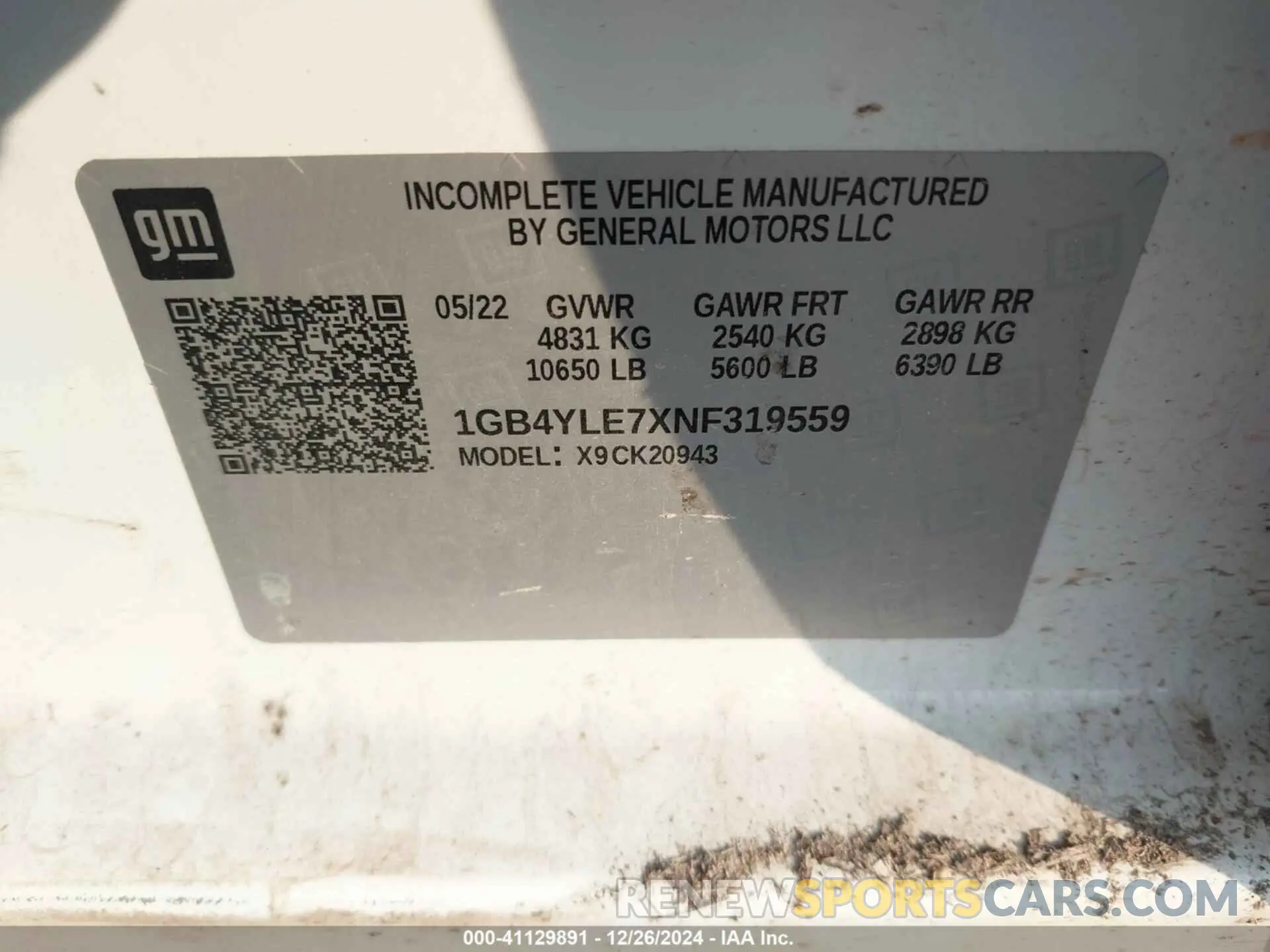 8 Фотография поврежденного автомобиля 1GB4YLE7XNF319559 CHEVROLET SILVERADO 2500HD 2022