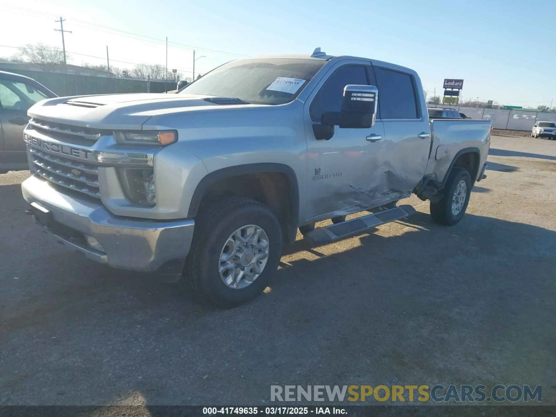 2 Photograph of a damaged car 2GC4YPEY9N1200520 CHEVROLET SILVERADO 2500HD 2022