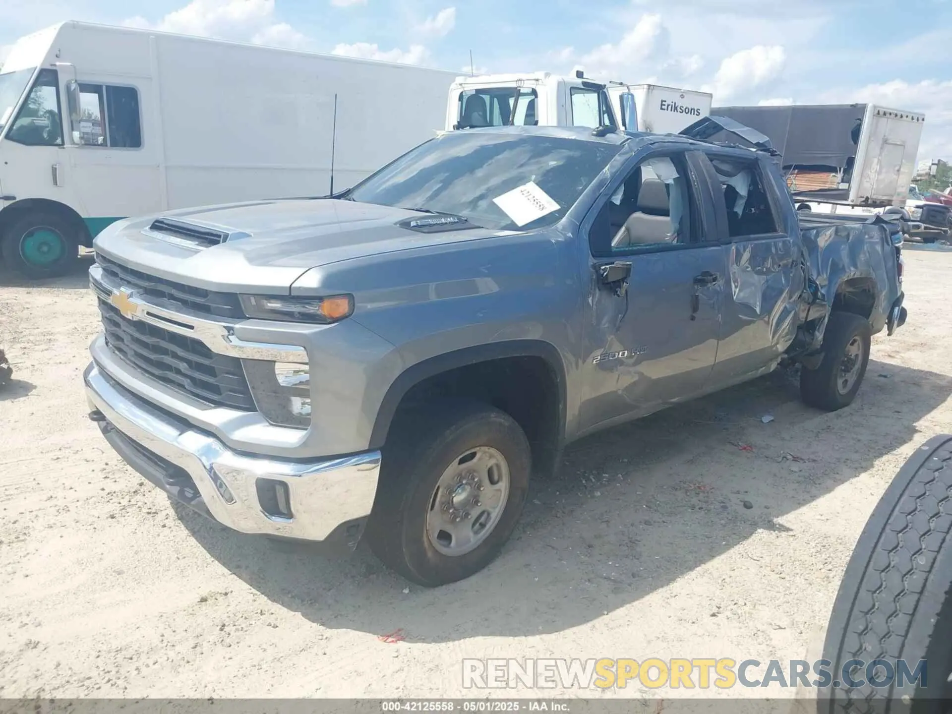 2 Photograph of a damaged car 2GC4YNEY3R1116767 CHEVROLET SILVERADO 2500HD 2024