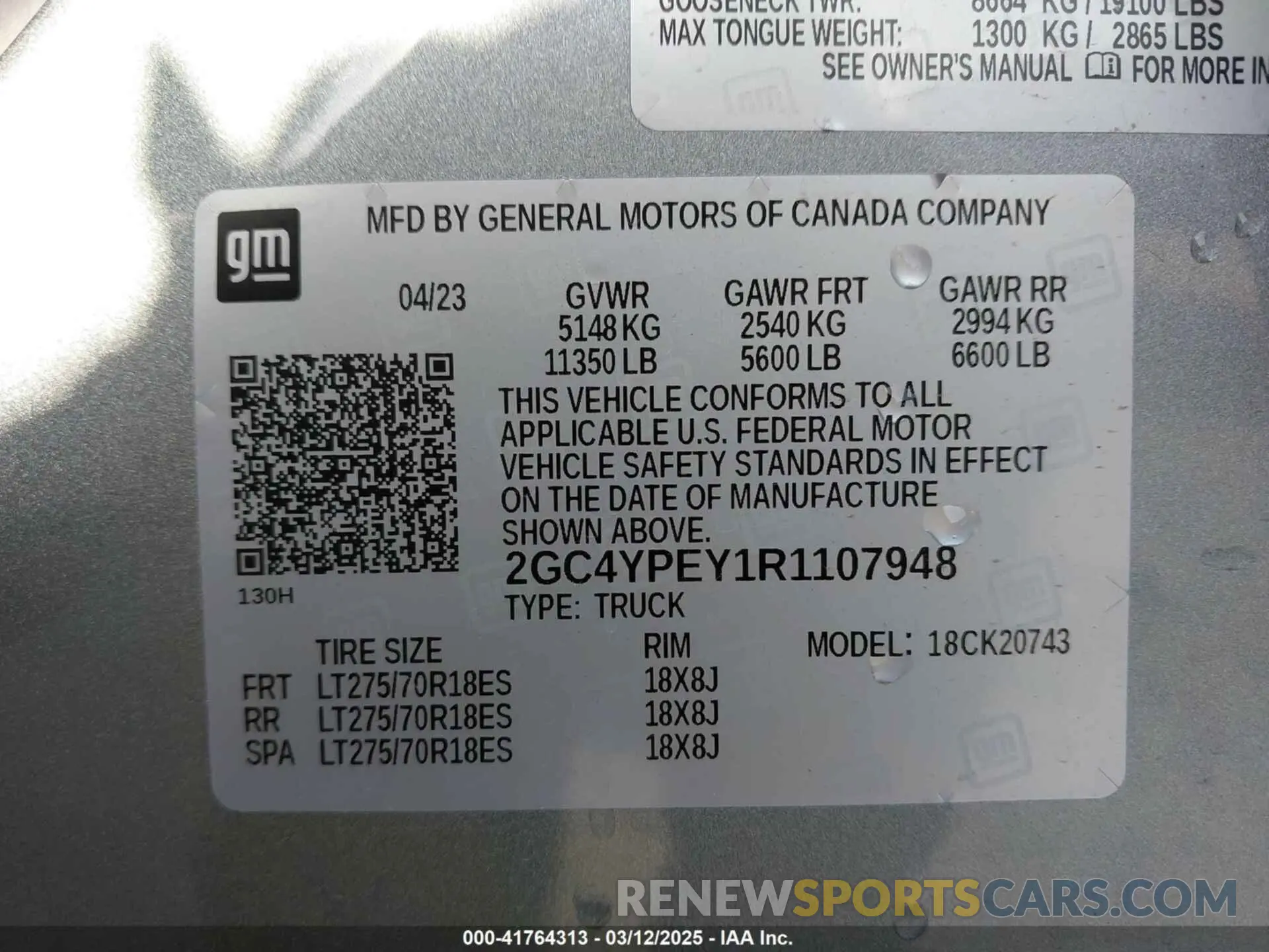 9 Фотография поврежденного автомобиля 2GC4YPEY1R1107948 CHEVROLET SILVERADO 2500HD 2024