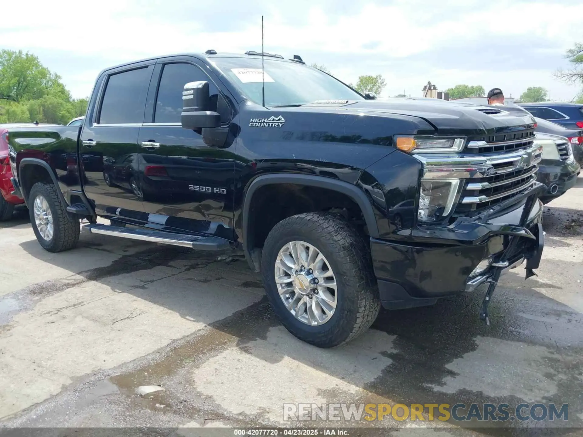 1 Photograph of a damaged car 2GC4YVEY1N1218448 CHEVROLET SILVERADO 3500HD 2022