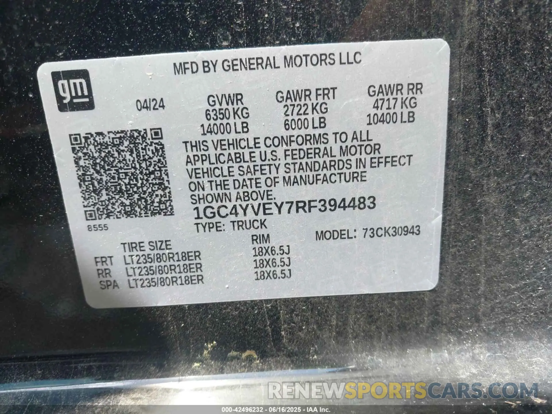 9 Photograph of a damaged car 1GC4YVEY7RF394483 CHEVROLET SILVERADO 3500HD 2024