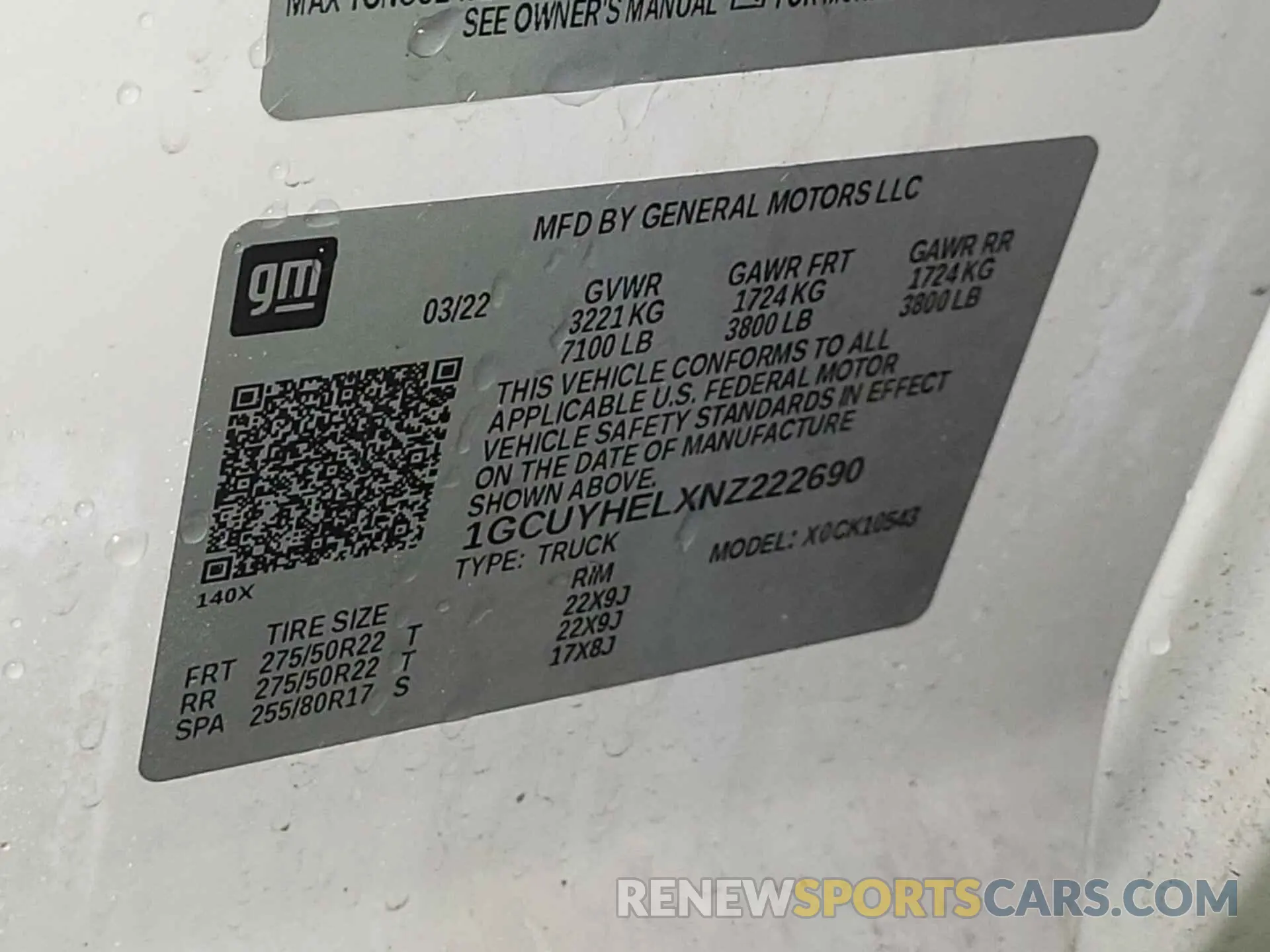 23 Фотография поврежденного автомобиля 1GCUYHELXNZ222690 CHEVROLET SILVERADO LTD 2022