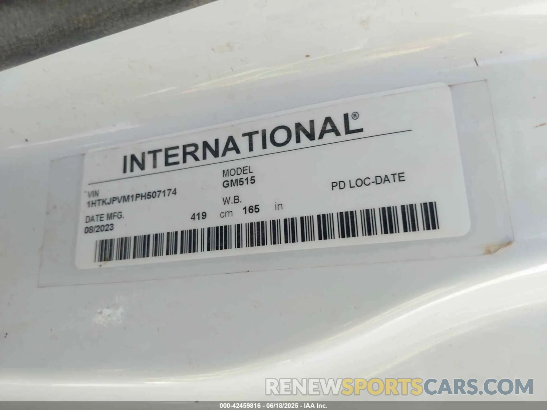 8 Photograph of a damaged car 1HTKJPVM1PH507174 CHEVROLET SILVERADO MD 2023