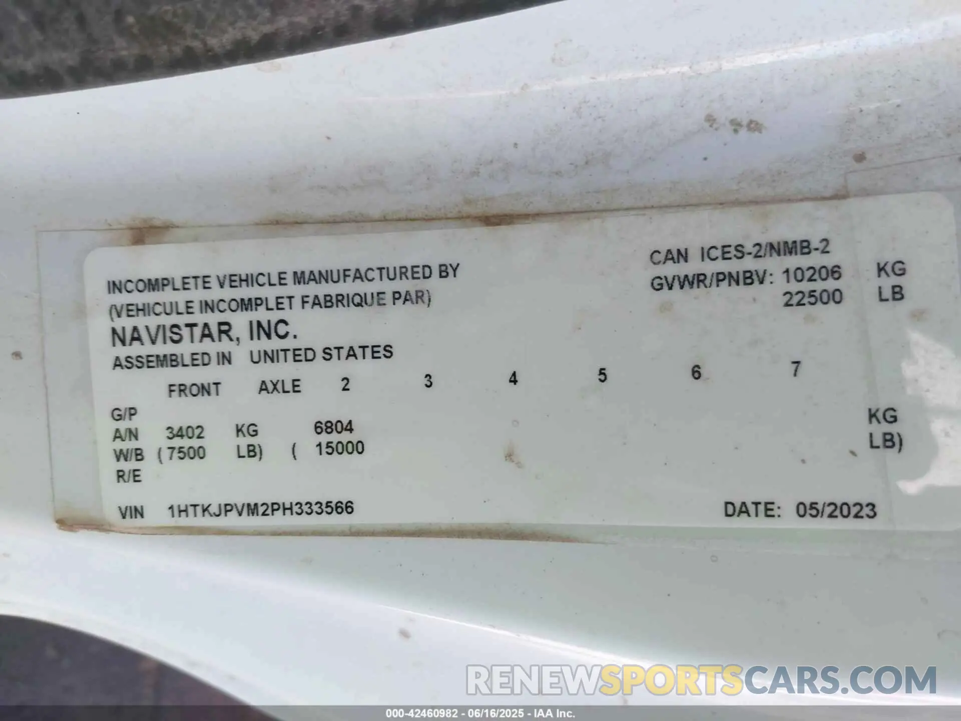 8 Photograph of a damaged car 1HTKJPVM2PH333566 CHEVROLET SILVERADO MD 2023