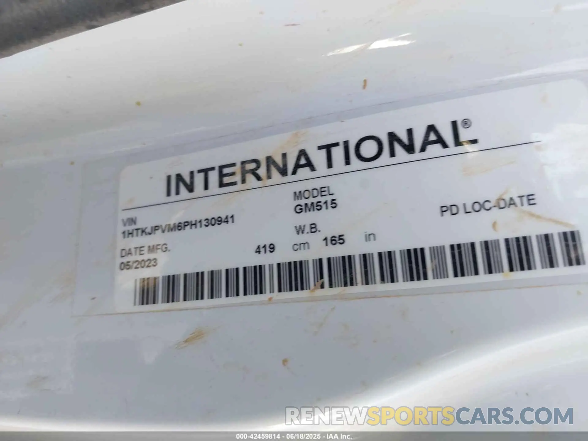 8 Photograph of a damaged car 1HTKJPVM6PH130941 CHEVROLET SILVERADO MD 2023