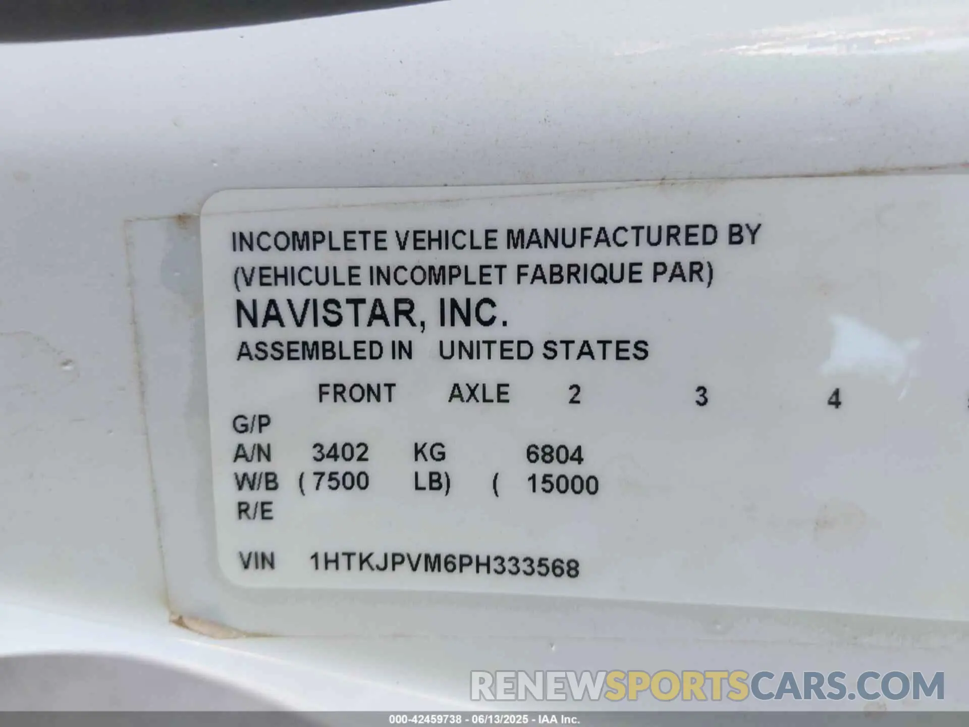 8 Photograph of a damaged car 1HTKJPVM6PH333568 CHEVROLET SILVERADO MD 2023
