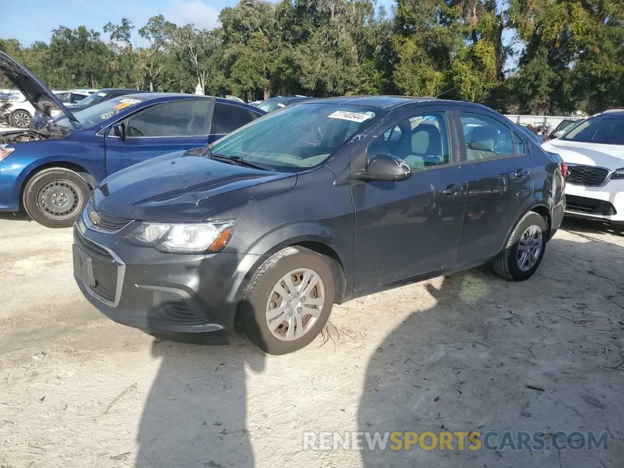 1 Photograph of a damaged car 1G1JB5SB8K4132485 CHEVROLET SONIC 2019
