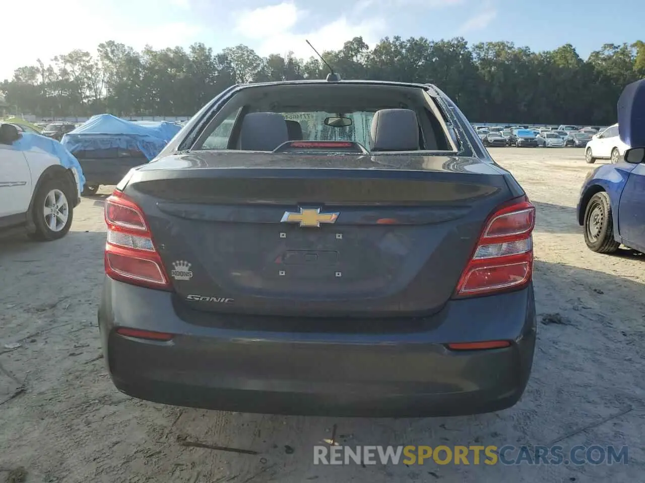 6 Photograph of a damaged car 1G1JB5SB8K4132485 CHEVROLET SONIC 2019