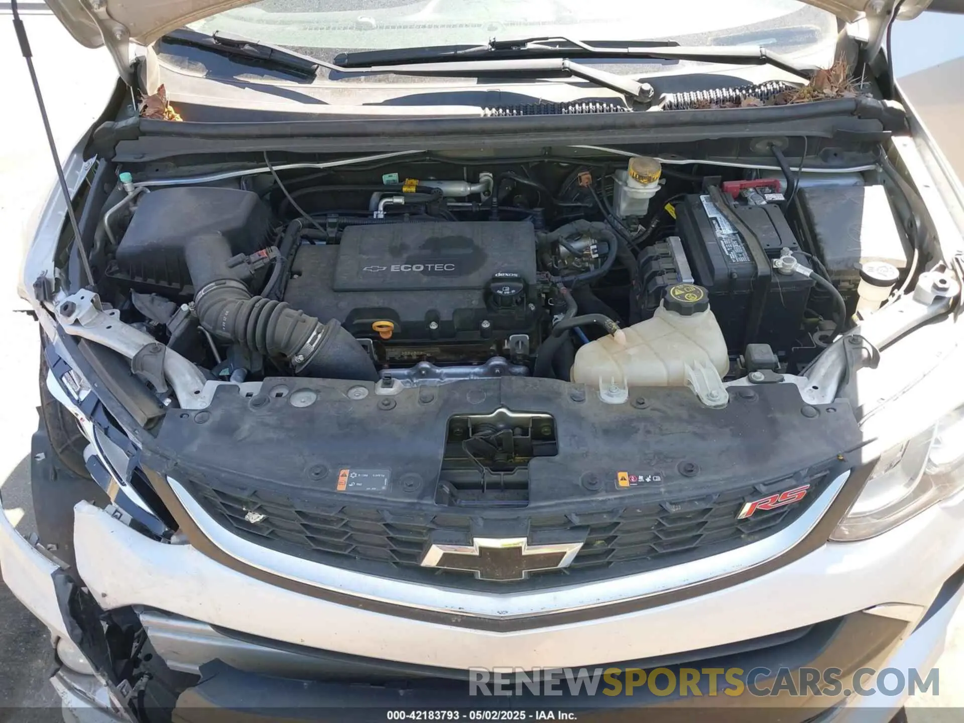 10 Photograph of a damaged car 1G1JD5SB3K4112641 CHEVROLET SONIC 2019